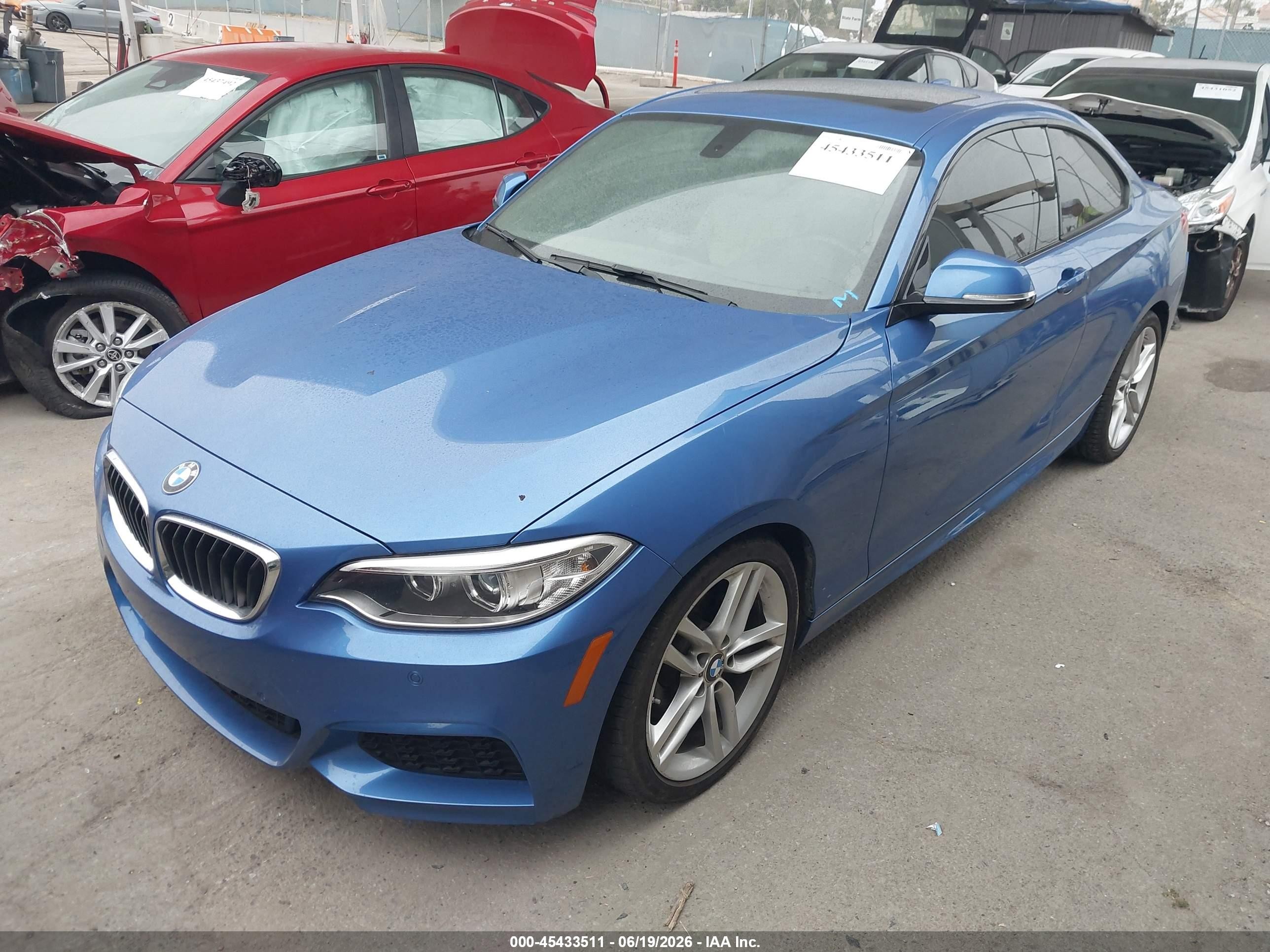 2015 Bmw 228i   Blue vin: WBA1F5C55FV256912