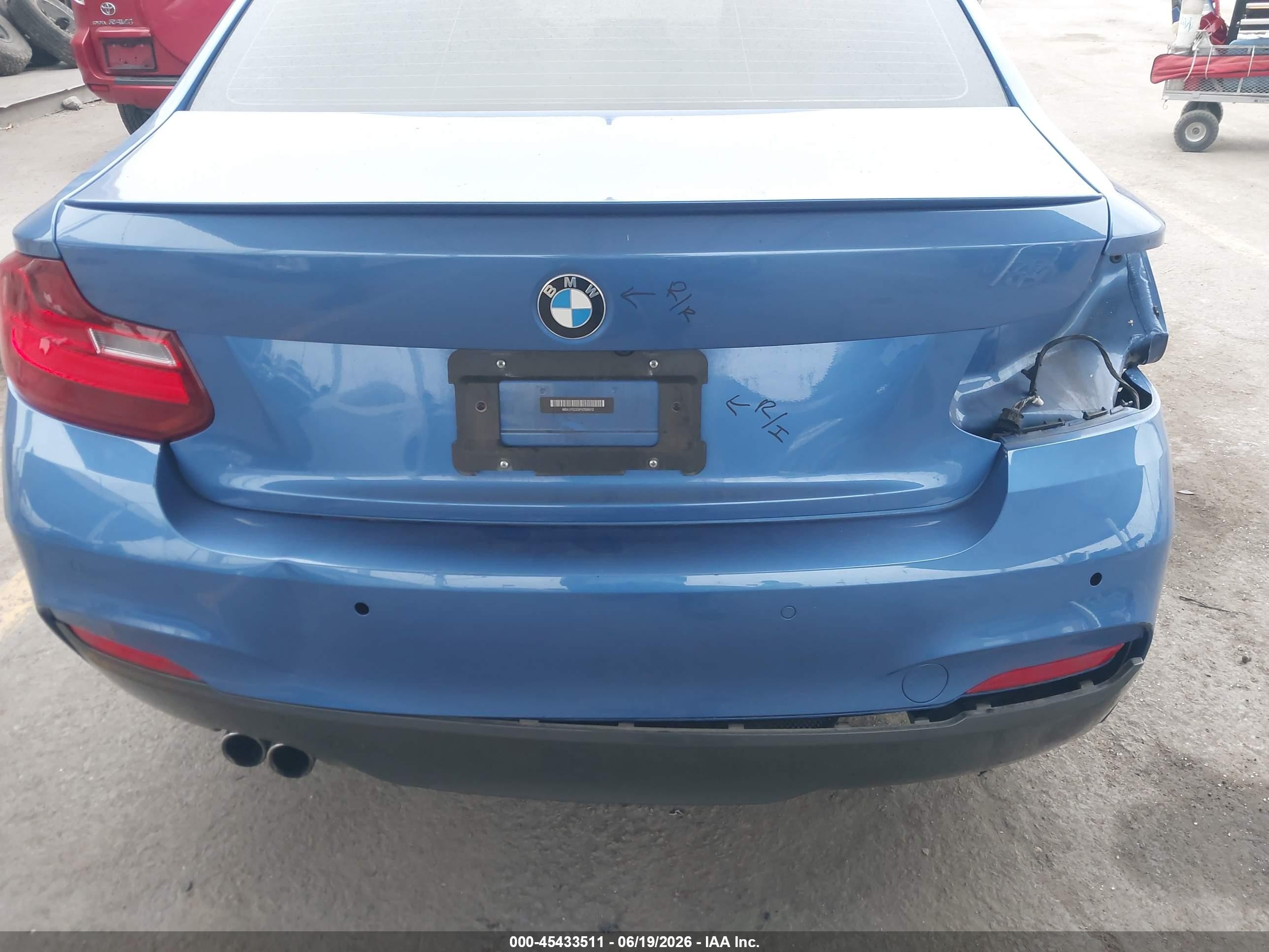 2015 Bmw 228i   Blue vin: WBA1F5C55FV256912