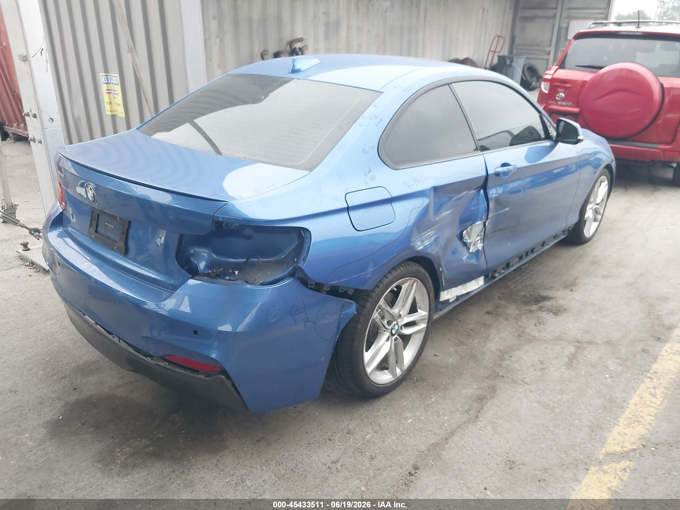 2015 Bmw 228i   Blue vin: WBA1F5C55FV256912