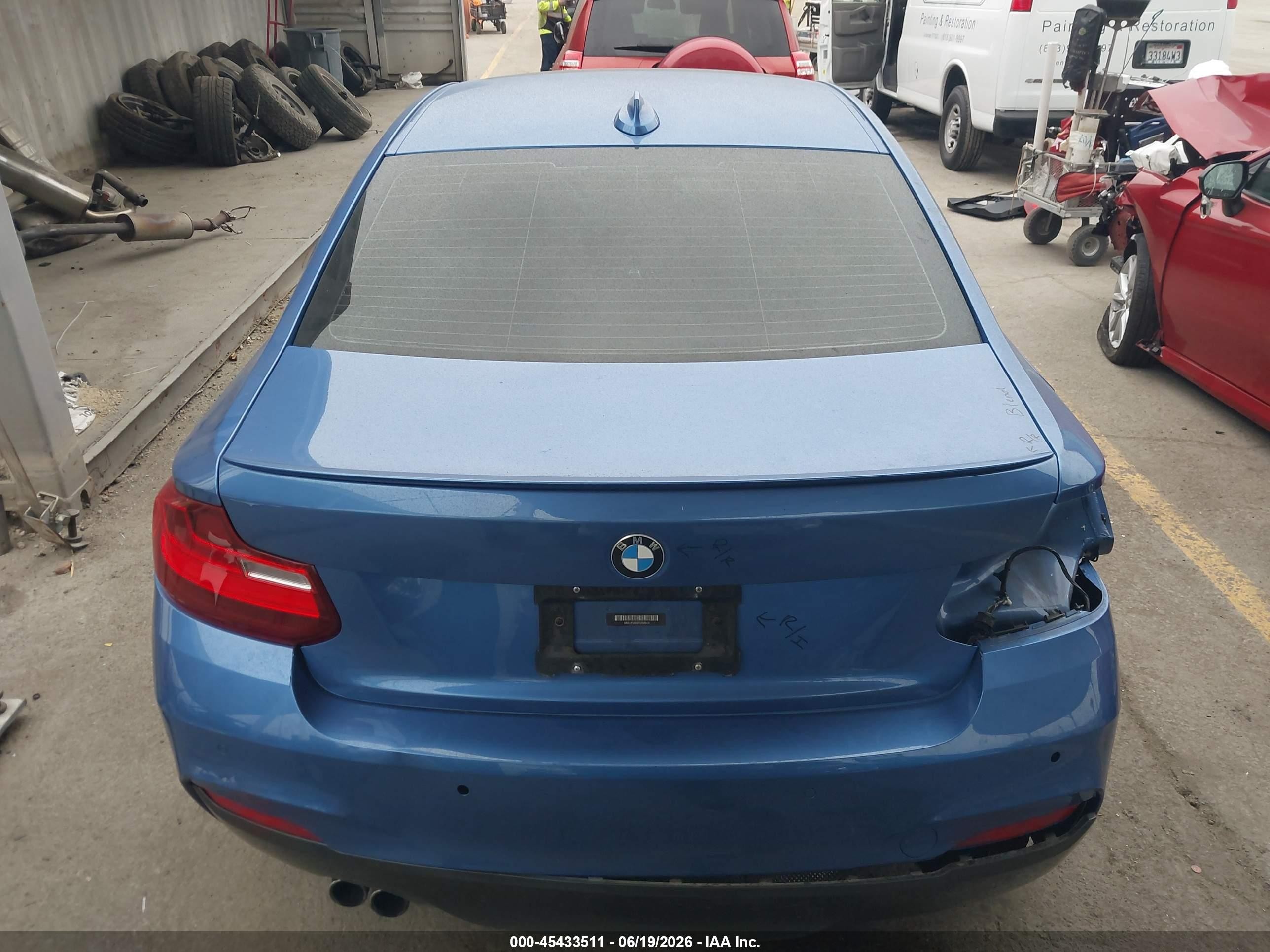2015 Bmw 228i   Blue vin: WBA1F5C55FV256912