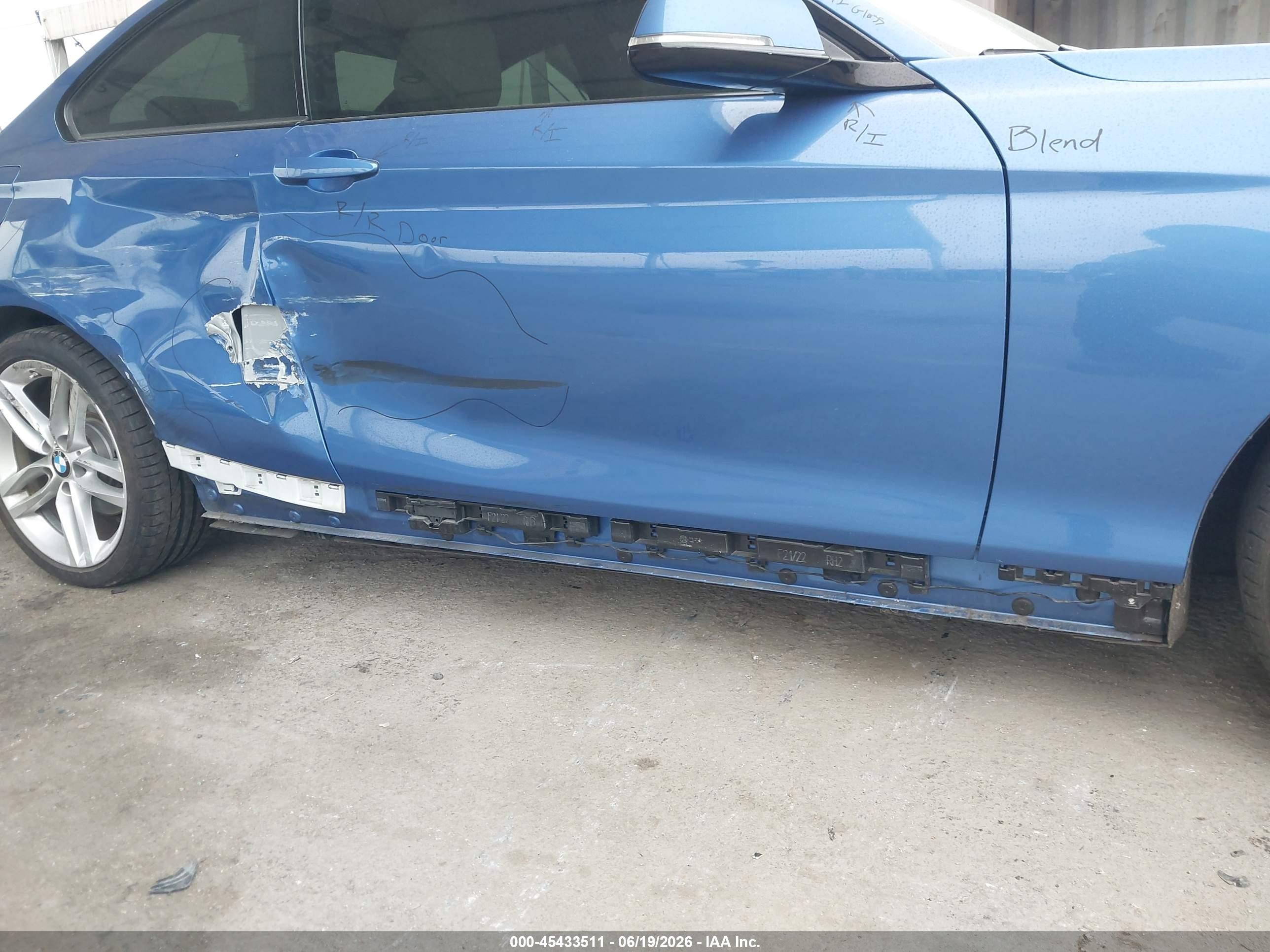 2015 Bmw 228i   Blue vin: WBA1F5C55FV256912