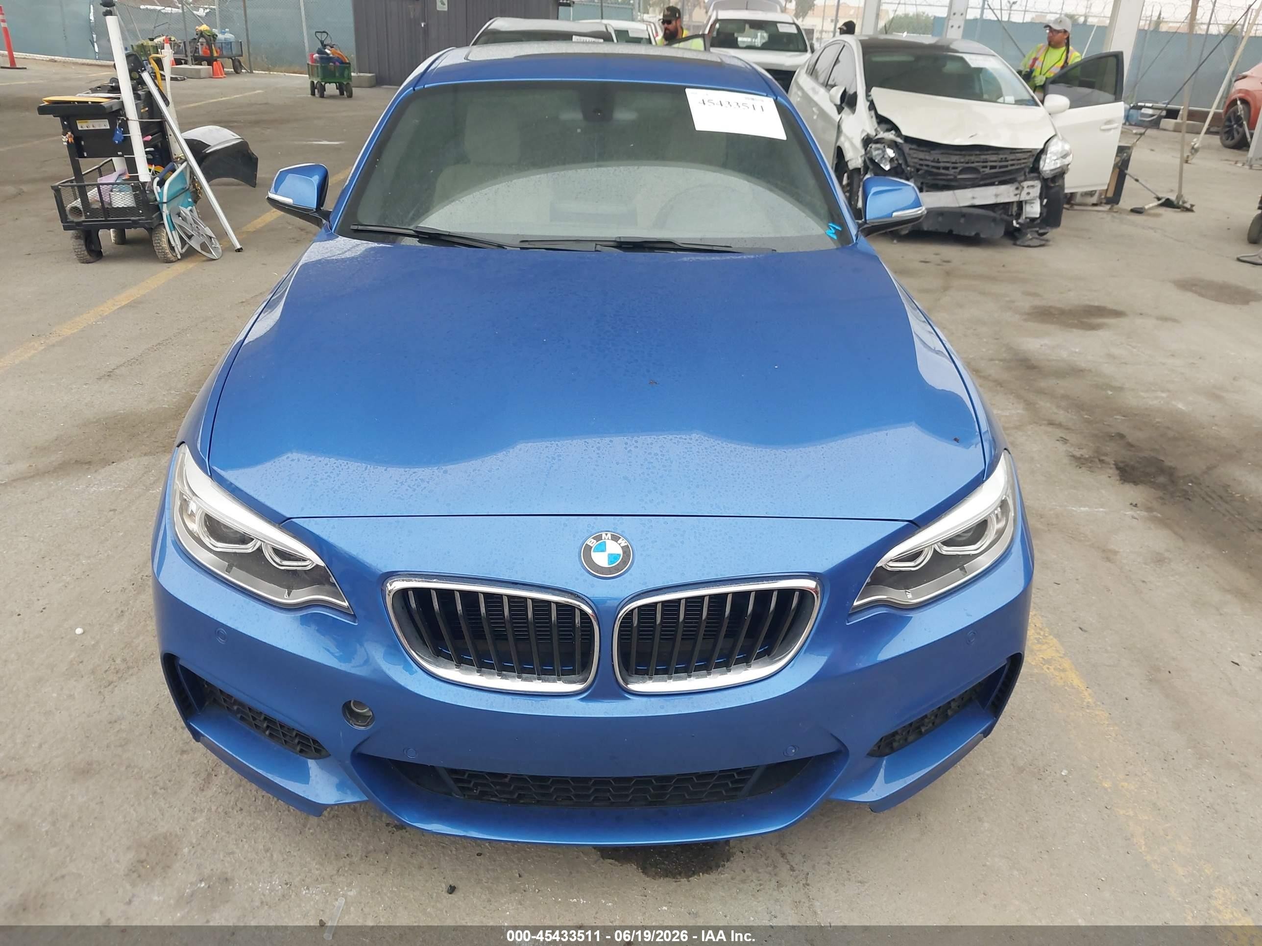 2015 Bmw 228i   Blue vin: WBA1F5C55FV256912
