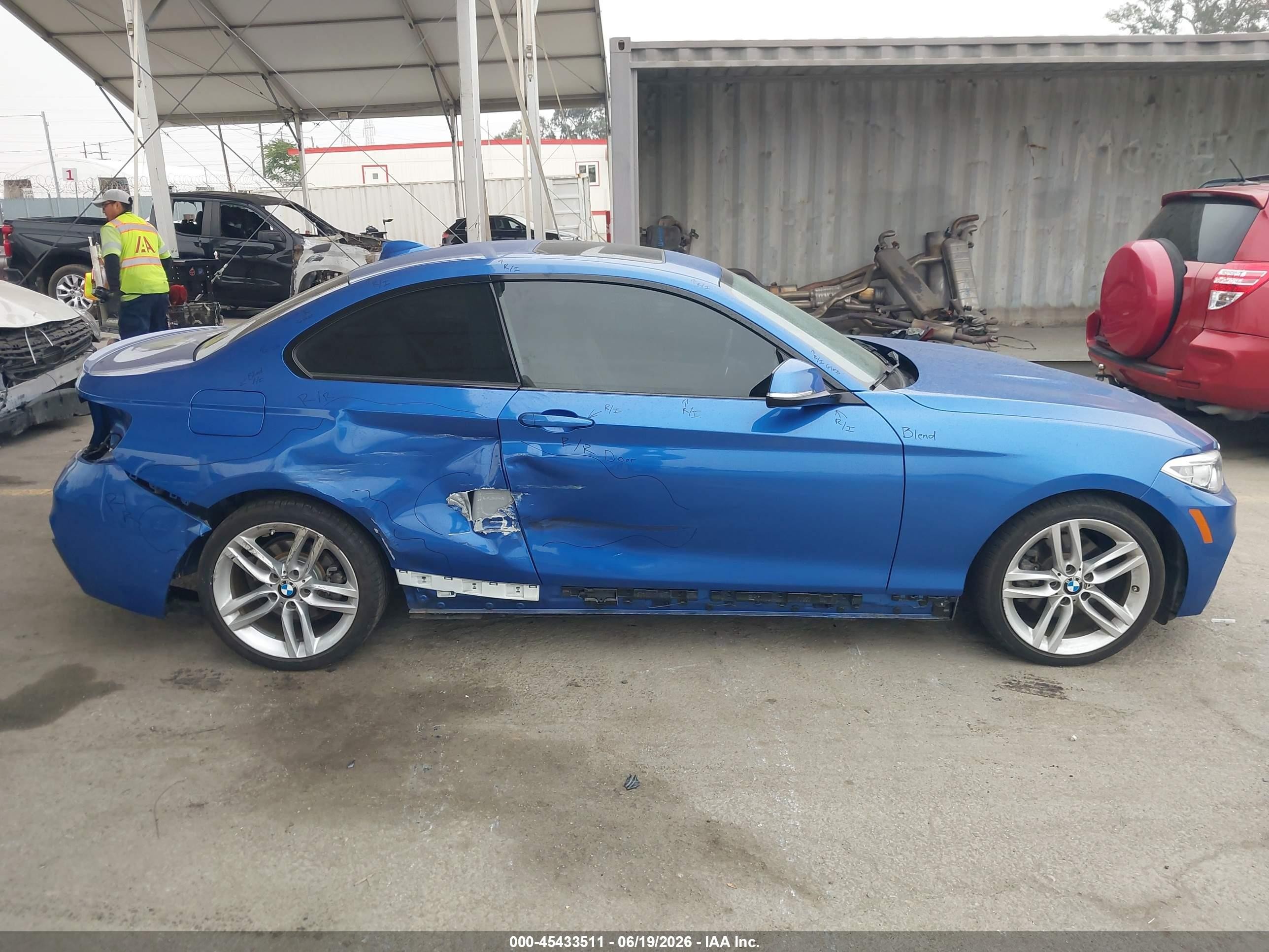2015 Bmw 228i   Blue vin: WBA1F5C55FV256912