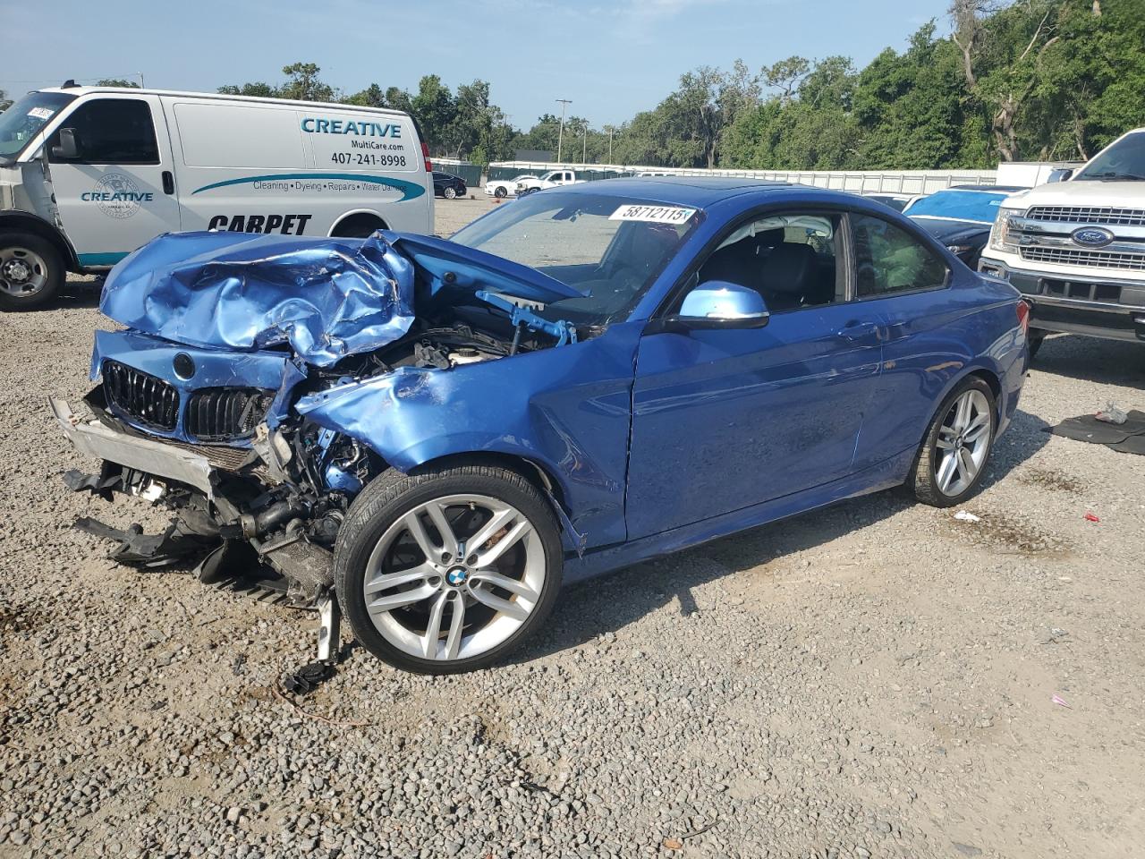 2014 Bmw 228 I Blue vin: WBA1F5C56EV246159