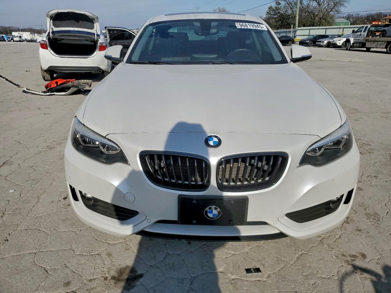 2014 Bmw 228 I White vin: WBA1F5C56EV246307