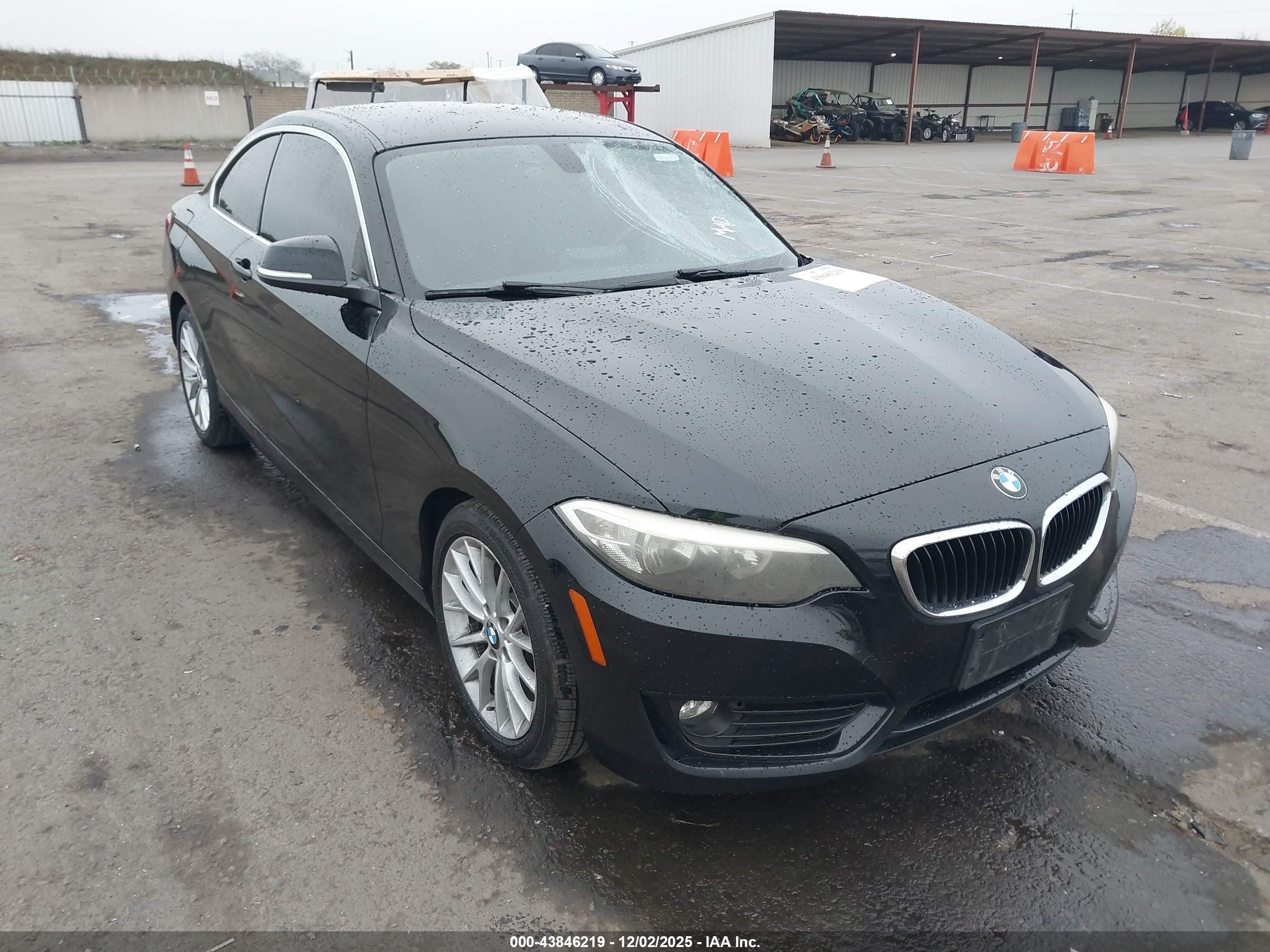 2014 Bmw 228i   Black vin: WBA1F5C56EV256030