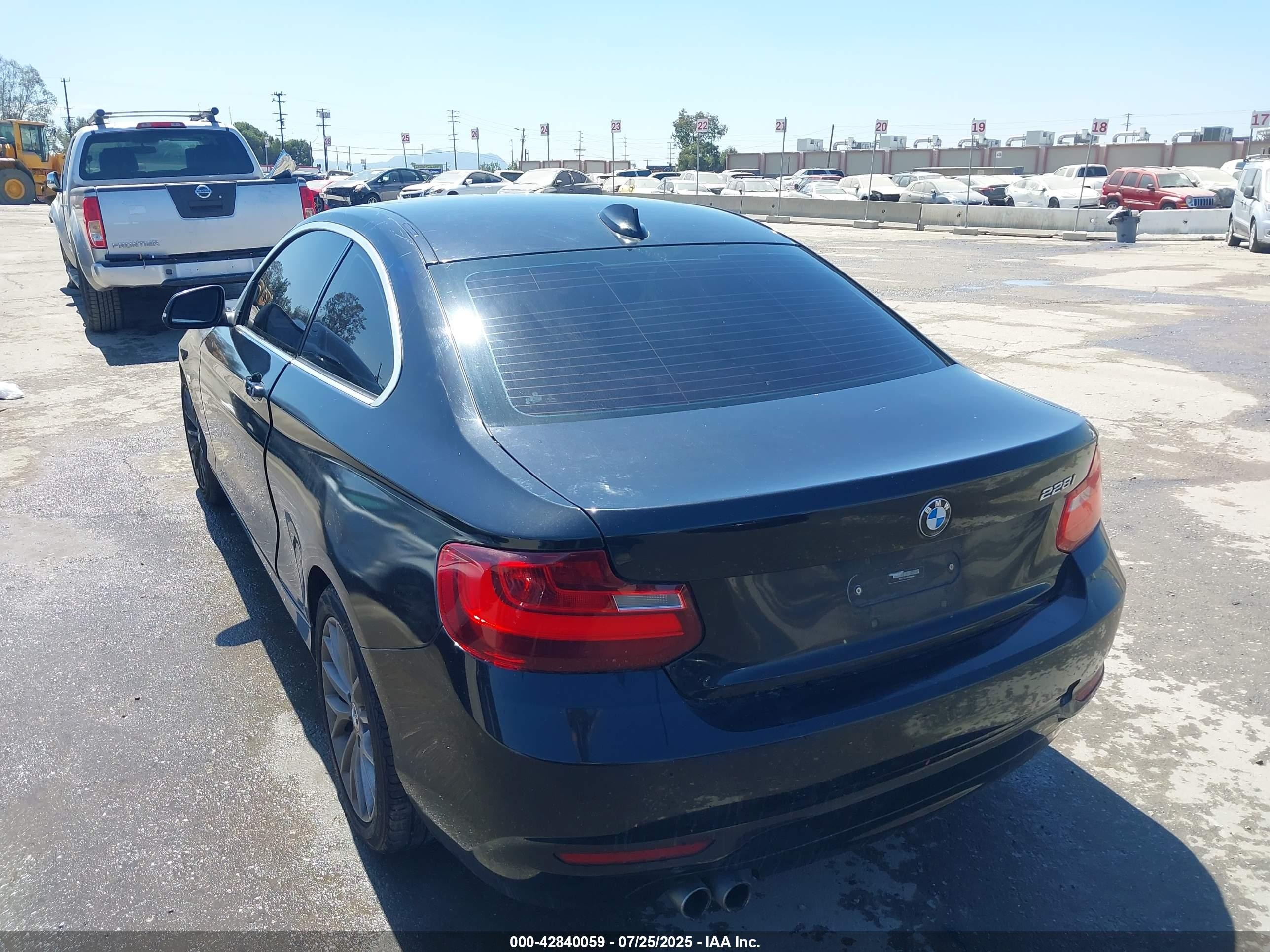 2014 Bmw 228i   Black vin: WBA1F5C56EVV98996