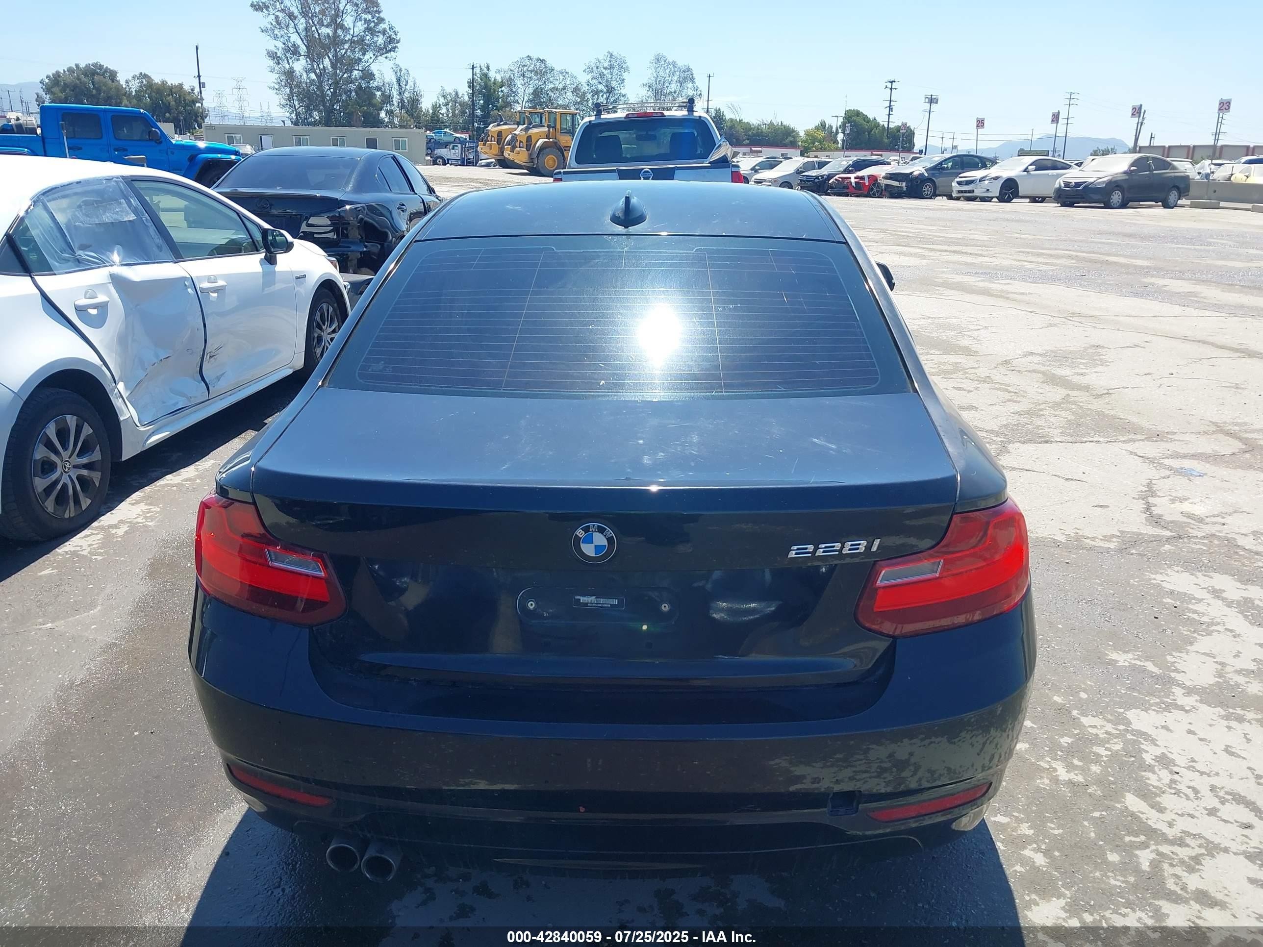 2014 Bmw 228i   Black vin: WBA1F5C56EVV98996