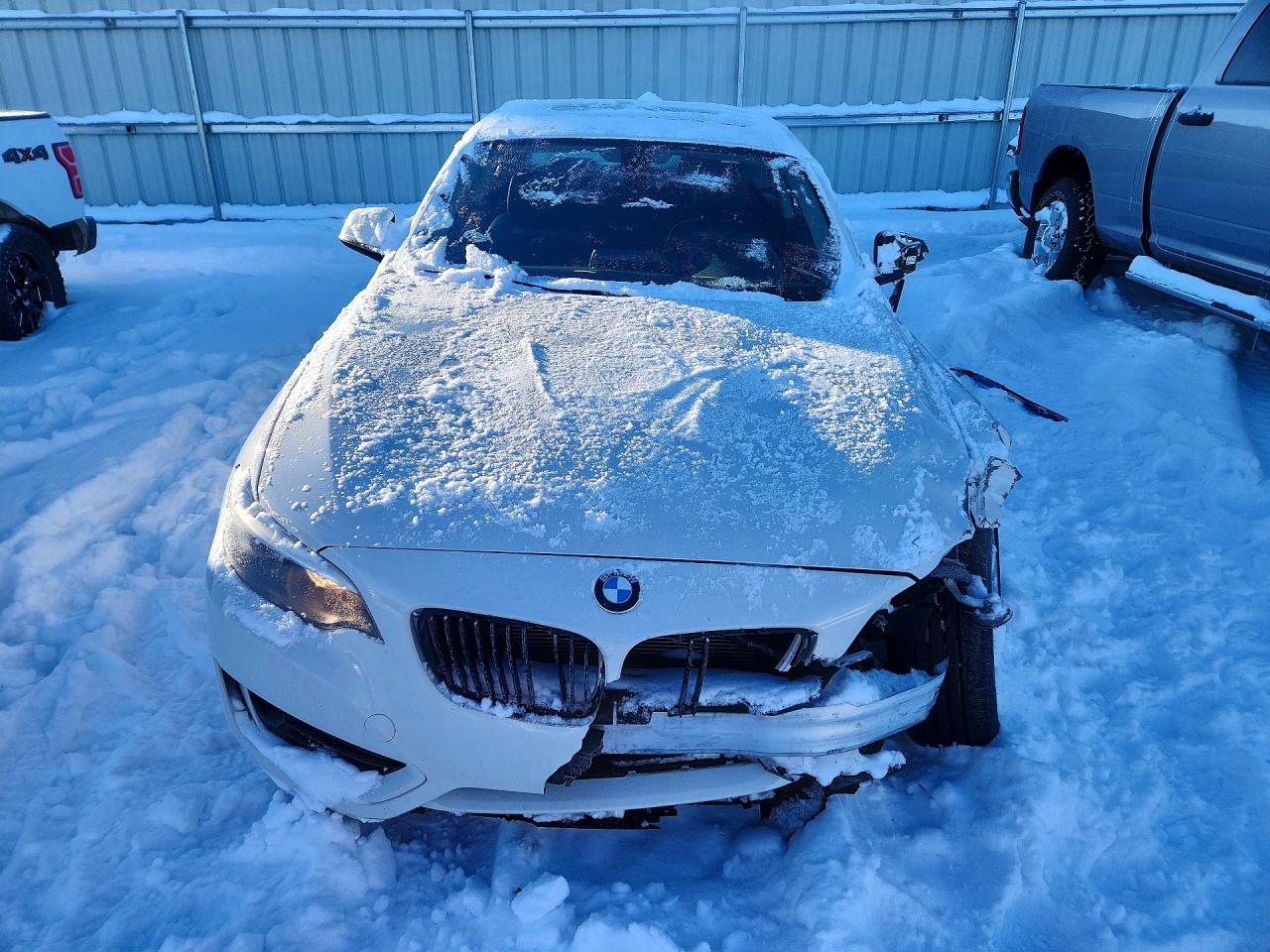 2014 Bmw 228 I White vin: WBA1F5C56EVV99226