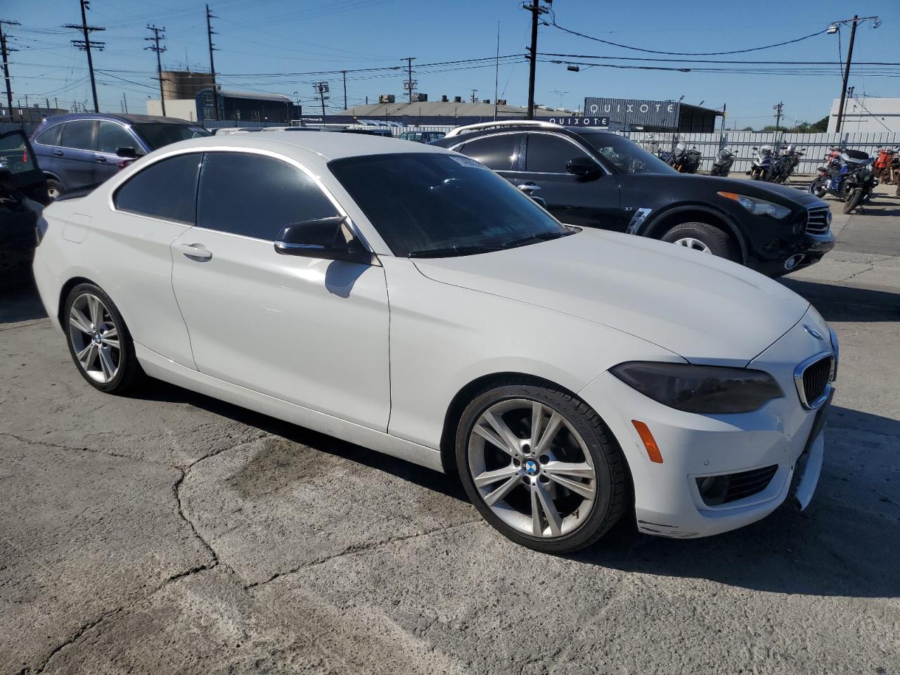 2014 Bmw 228 I White vin: WBA1F5C56EVV99551