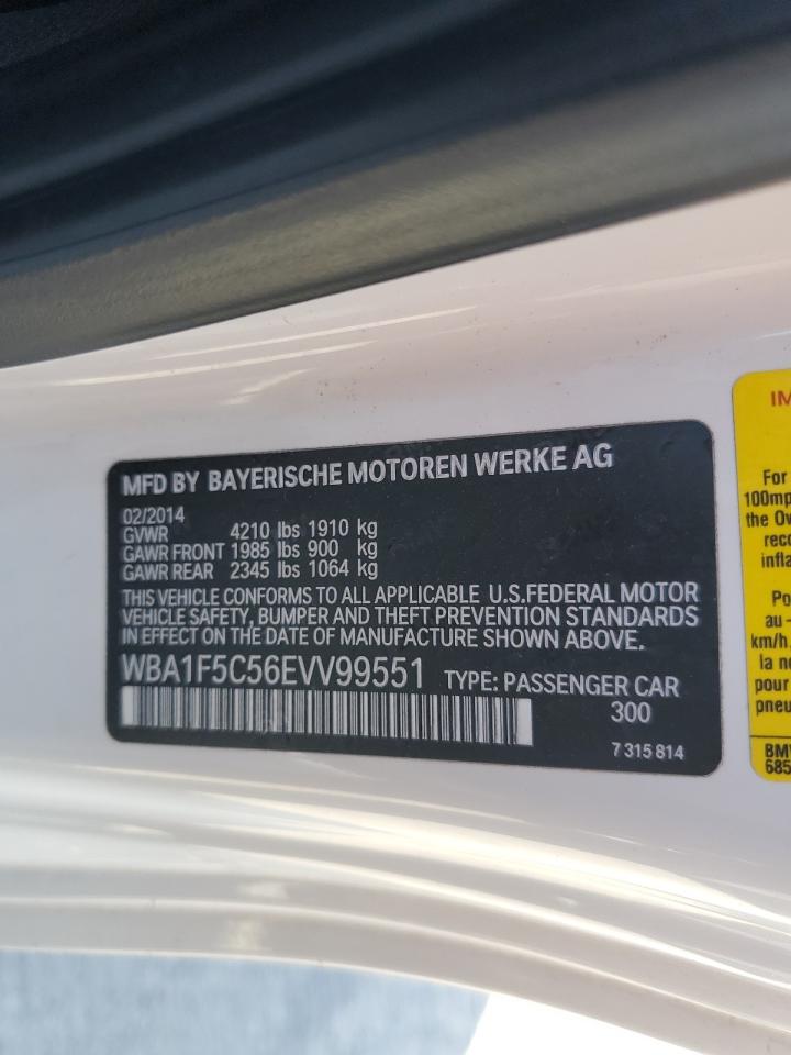 2014 Bmw 228 I White vin: WBA1F5C56EVV99551
