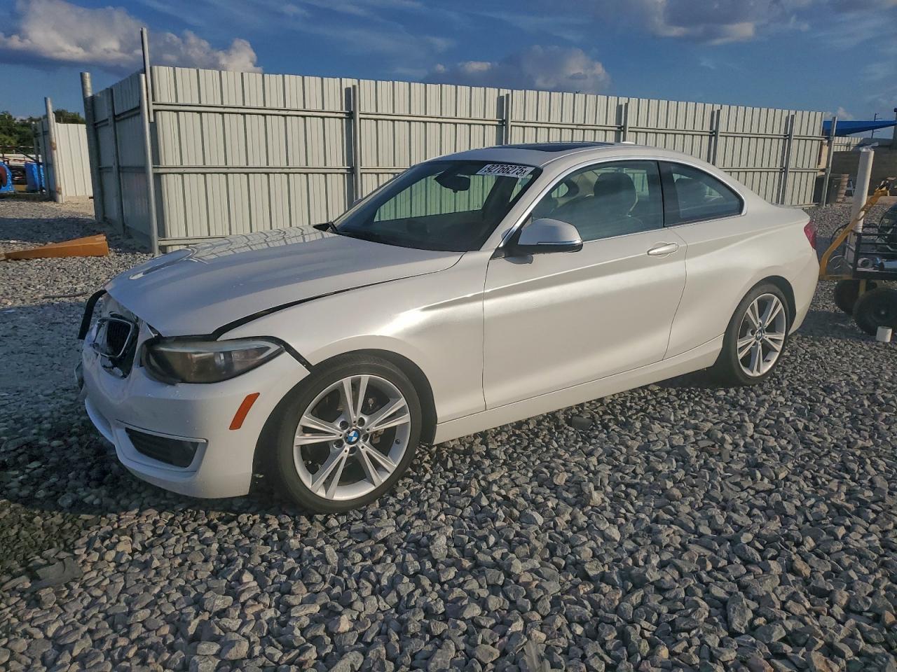 2014 Bmw 228 I White vin: WBA1F5C56EVV99582