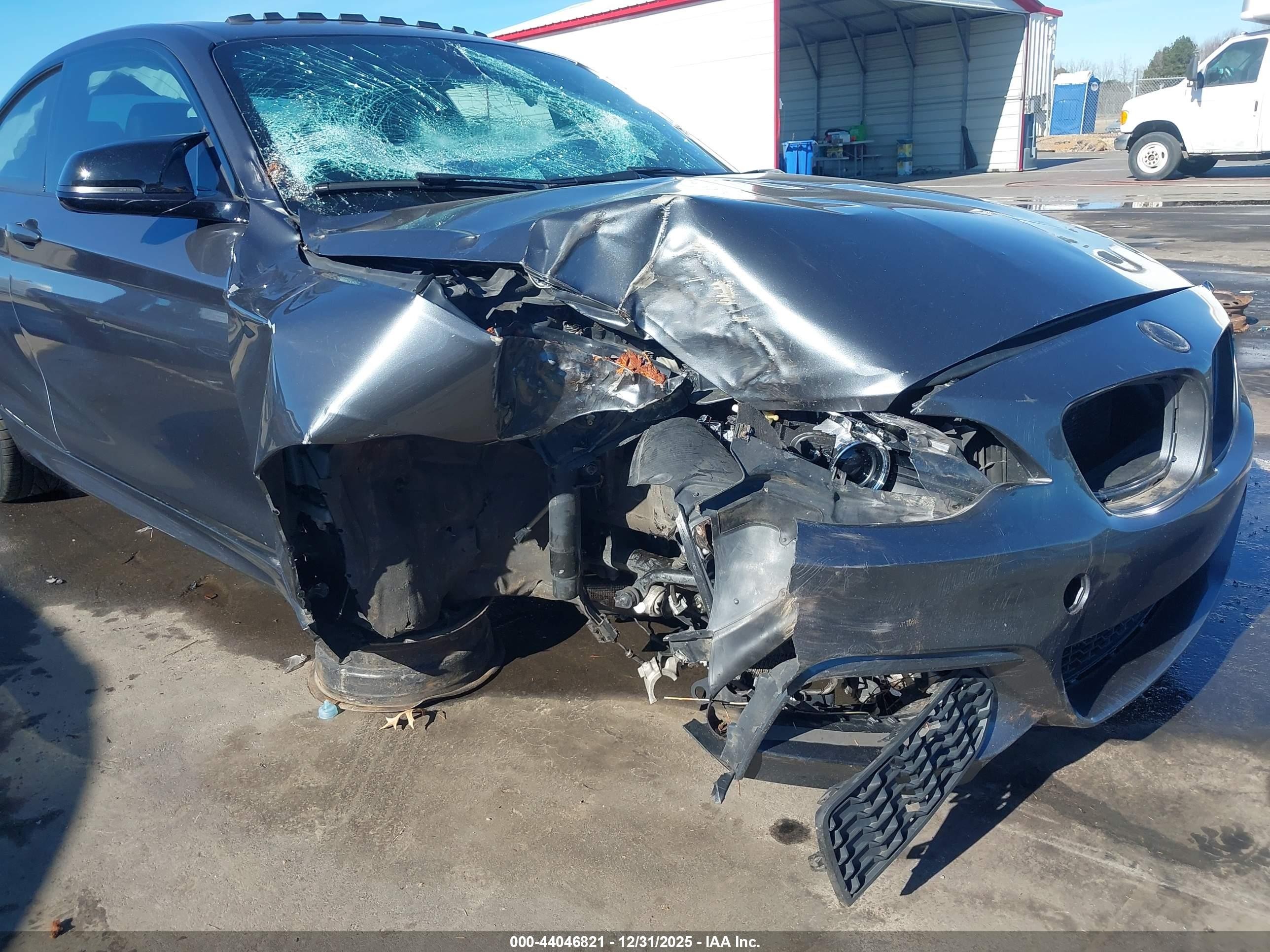 2014 Bmw 228i   Gray vin: WBA1F5C56EVV99775