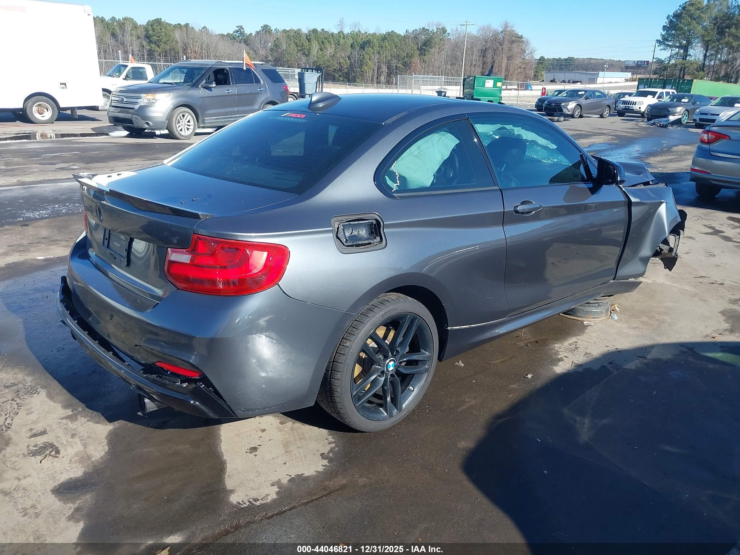 2014 Bmw 228i   Gray vin: WBA1F5C56EVV99775