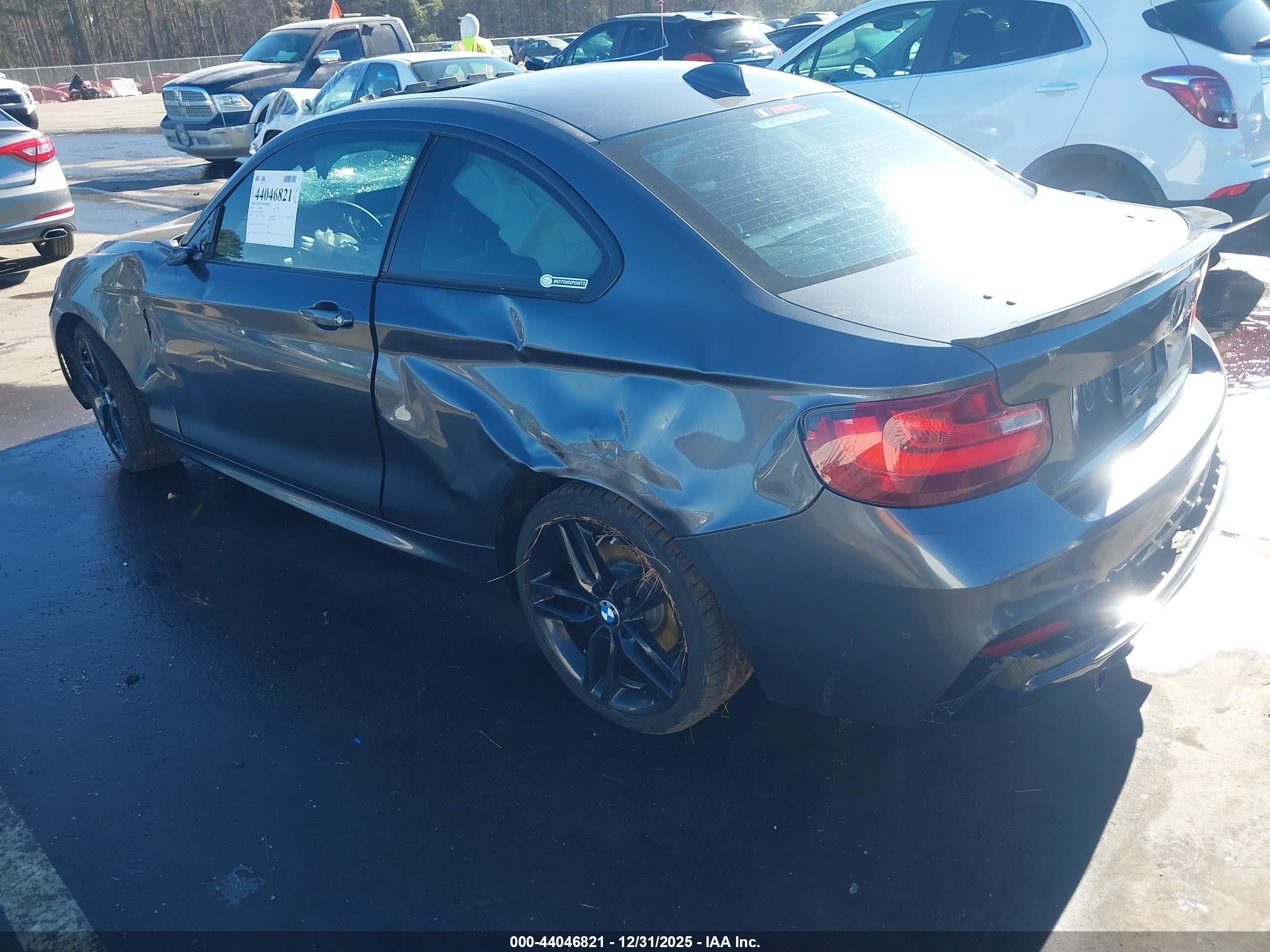 2014 Bmw 228i   Gray vin: WBA1F5C56EVV99775