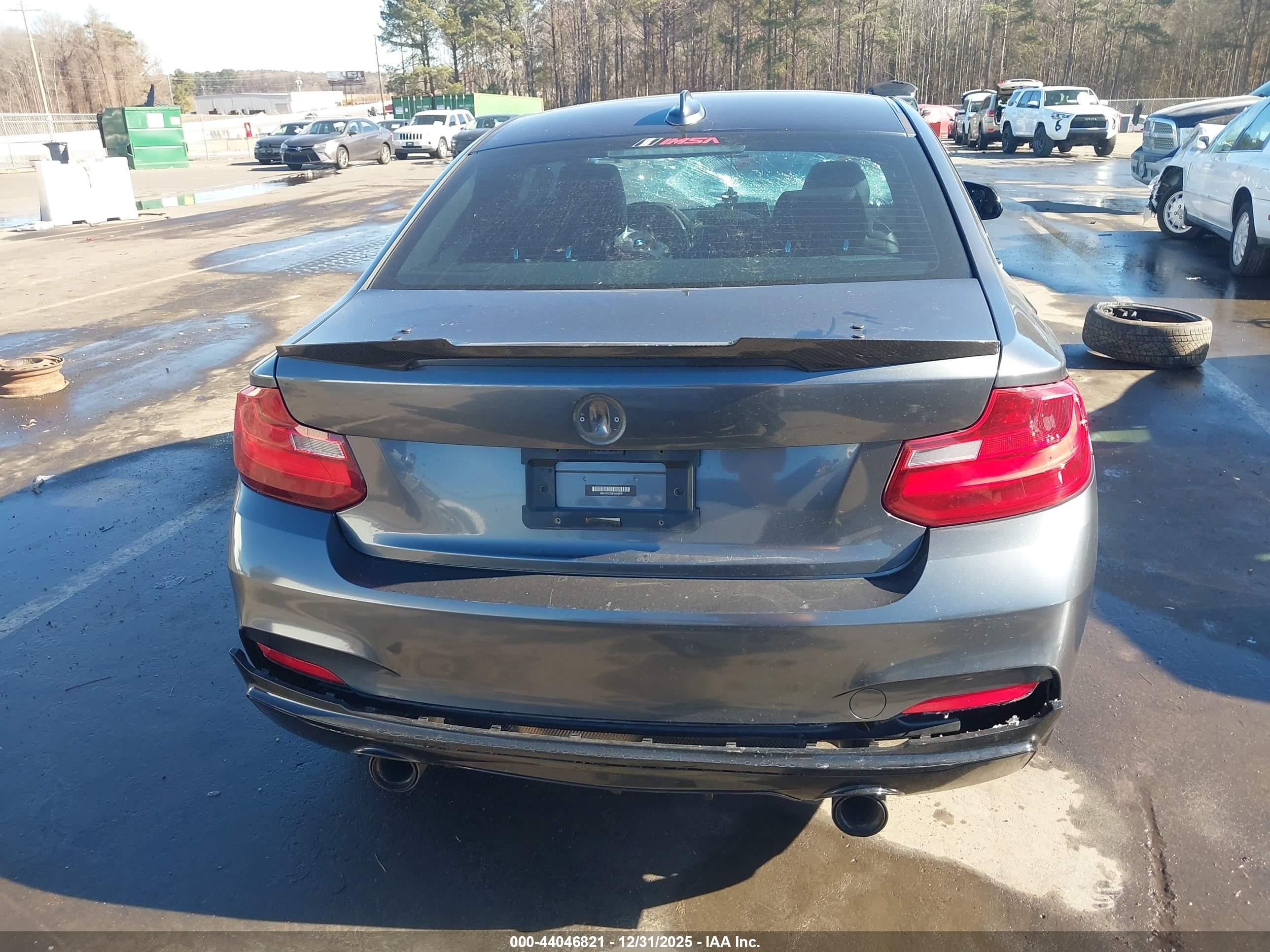 2014 Bmw 228i   Gray vin: WBA1F5C56EVV99775