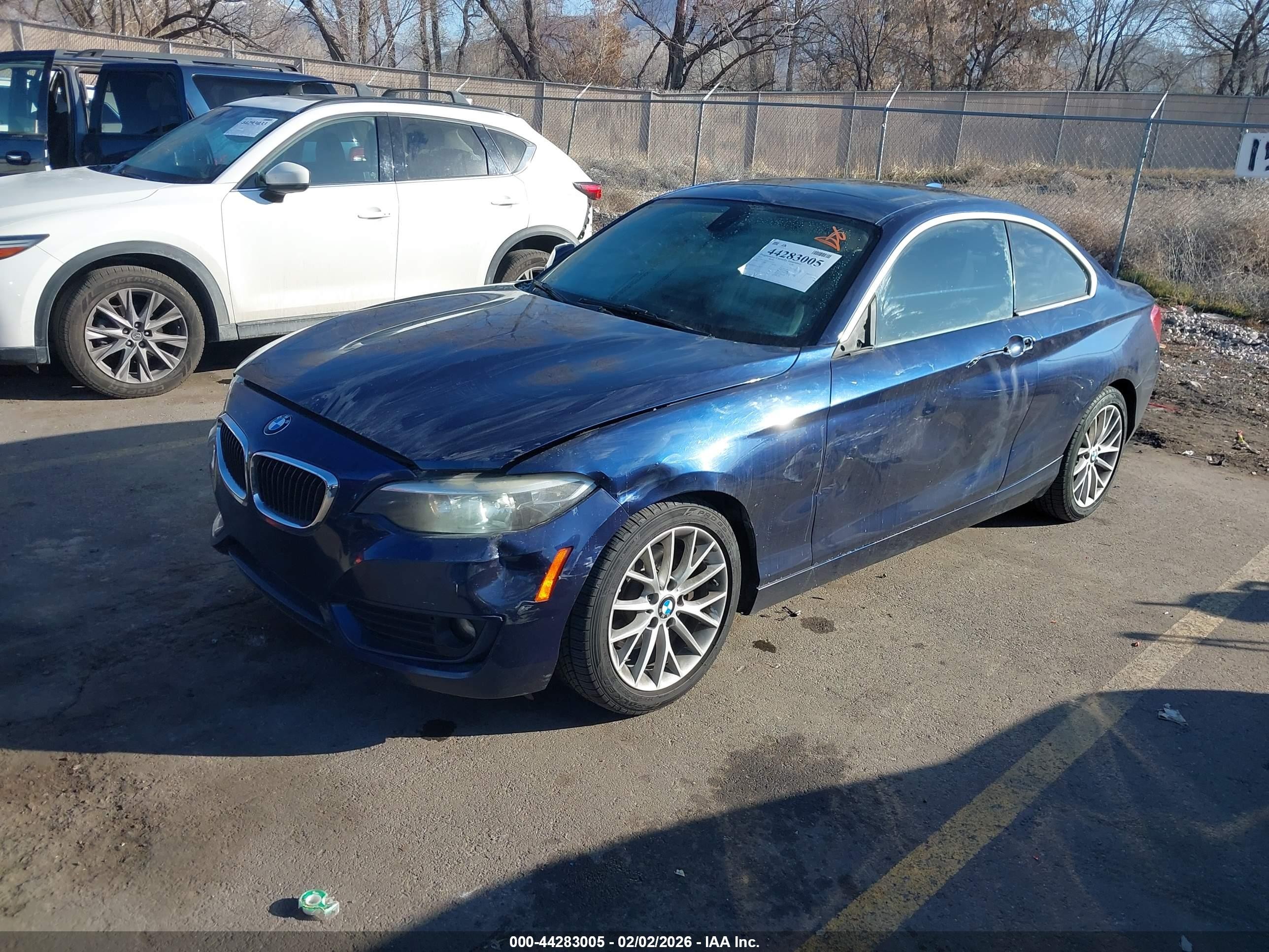 2014 Bmw 228i   Dark Blue vin: WBA1F5C57EV246218