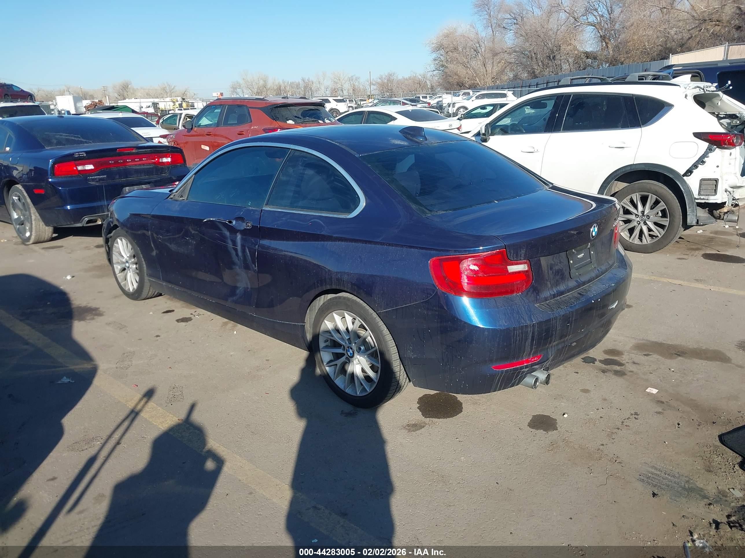 2014 Bmw 228i   Dark Blue vin: WBA1F5C57EV246218