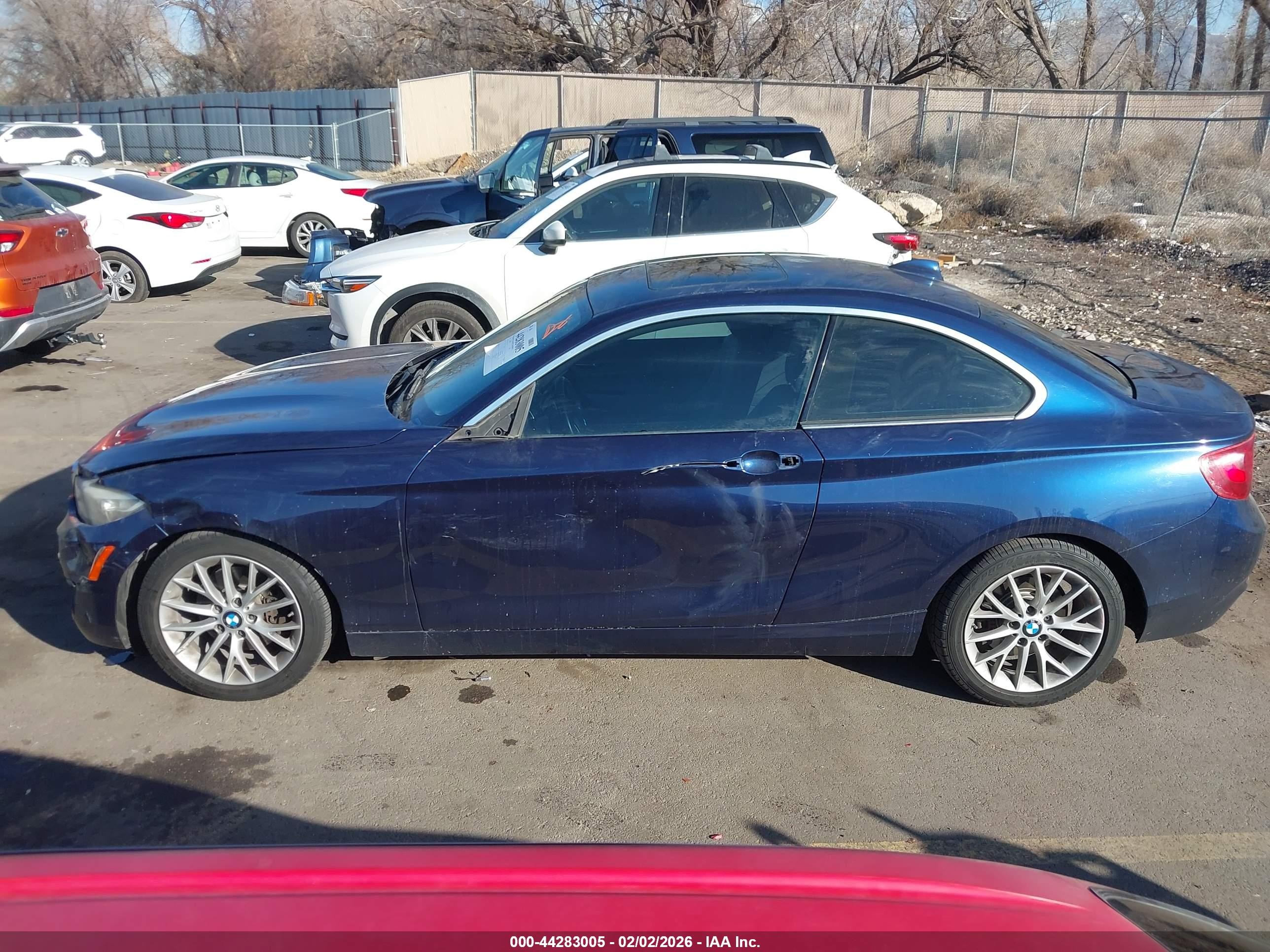 2014 Bmw 228i   Dark Blue vin: WBA1F5C57EV246218