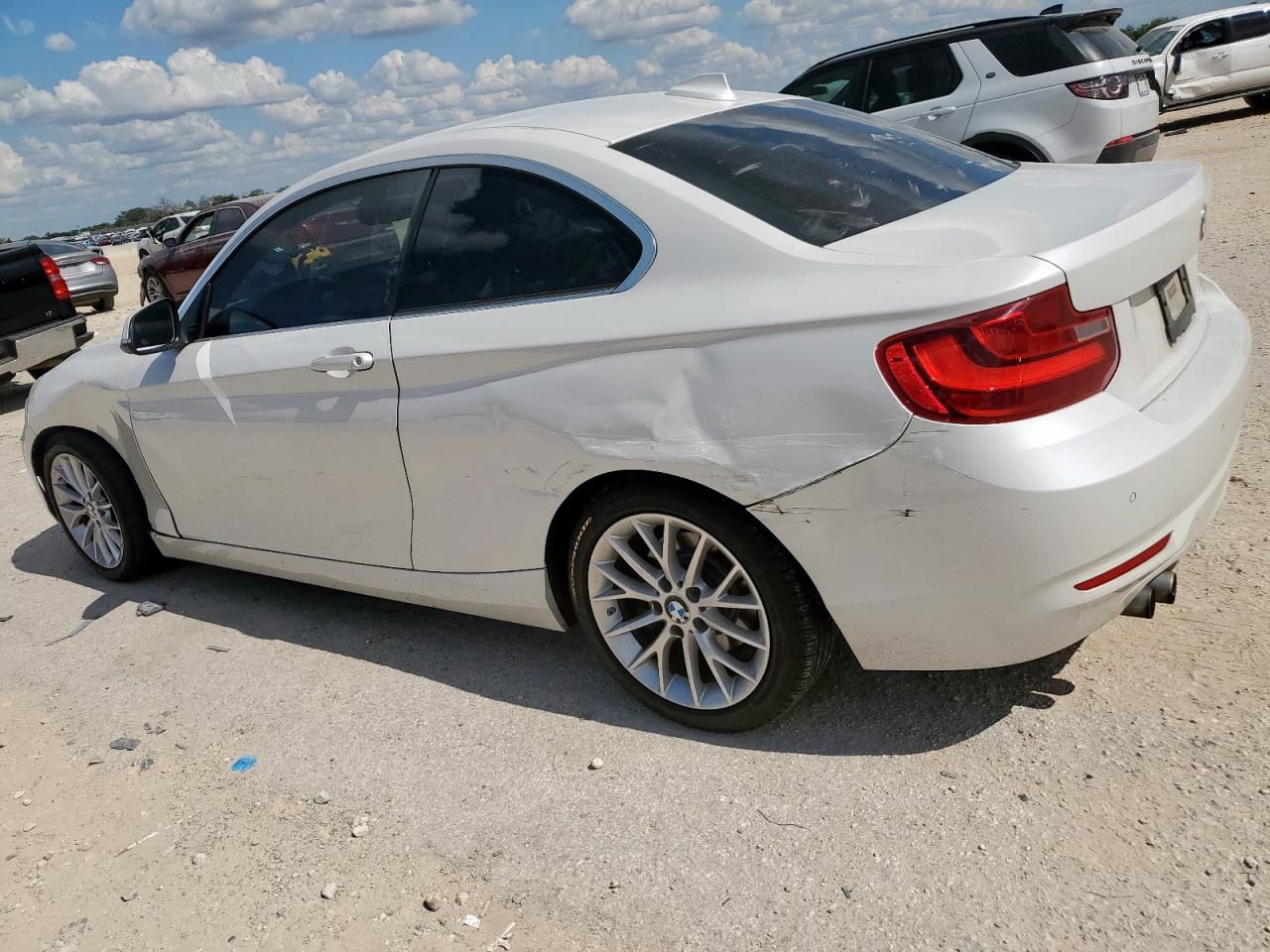 2014 Bmw 228 I White vin: WBA1F5C57EV246316