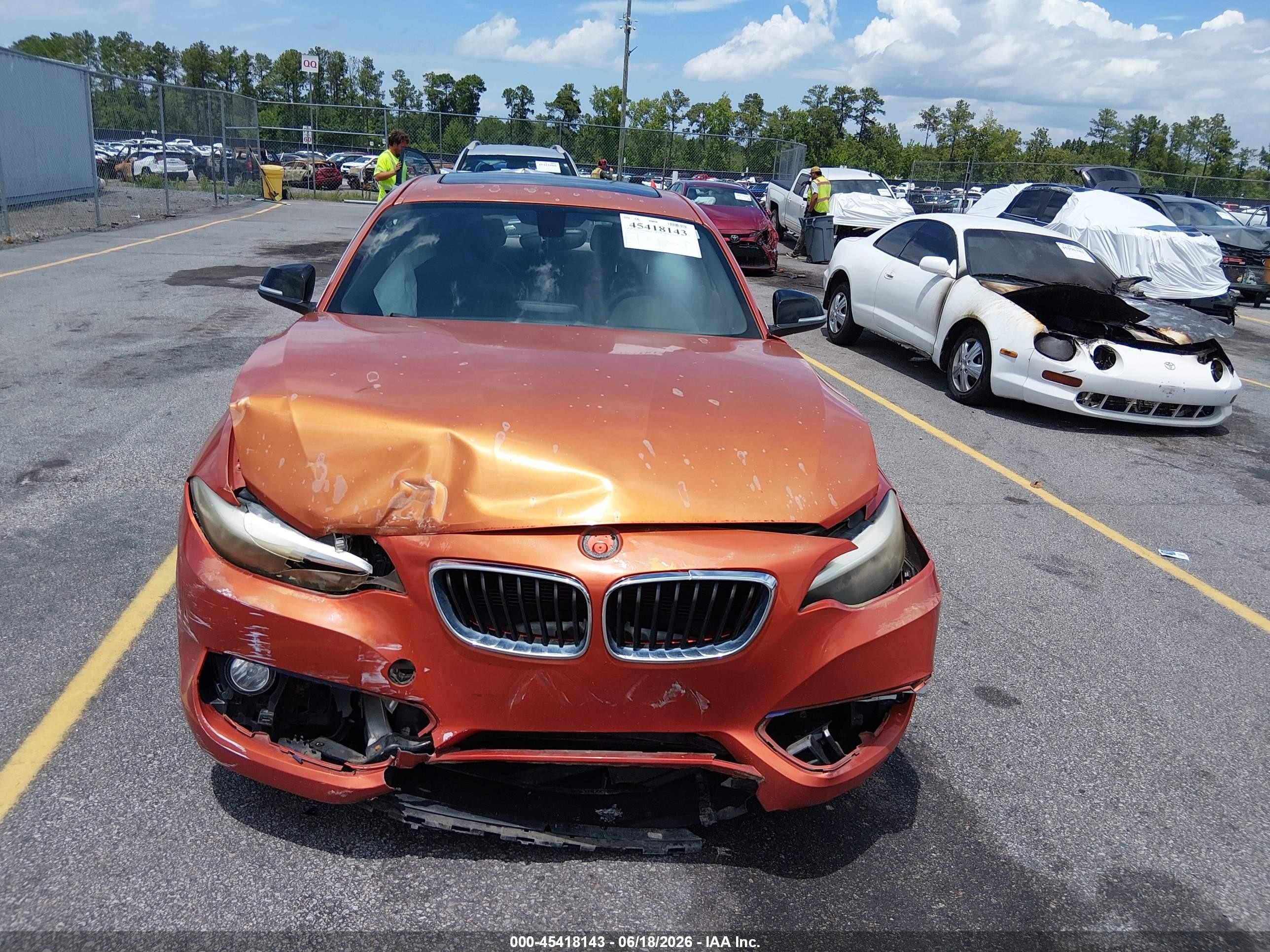 2014 Bmw 228i   Orange vin: WBA1F5C57EV255257