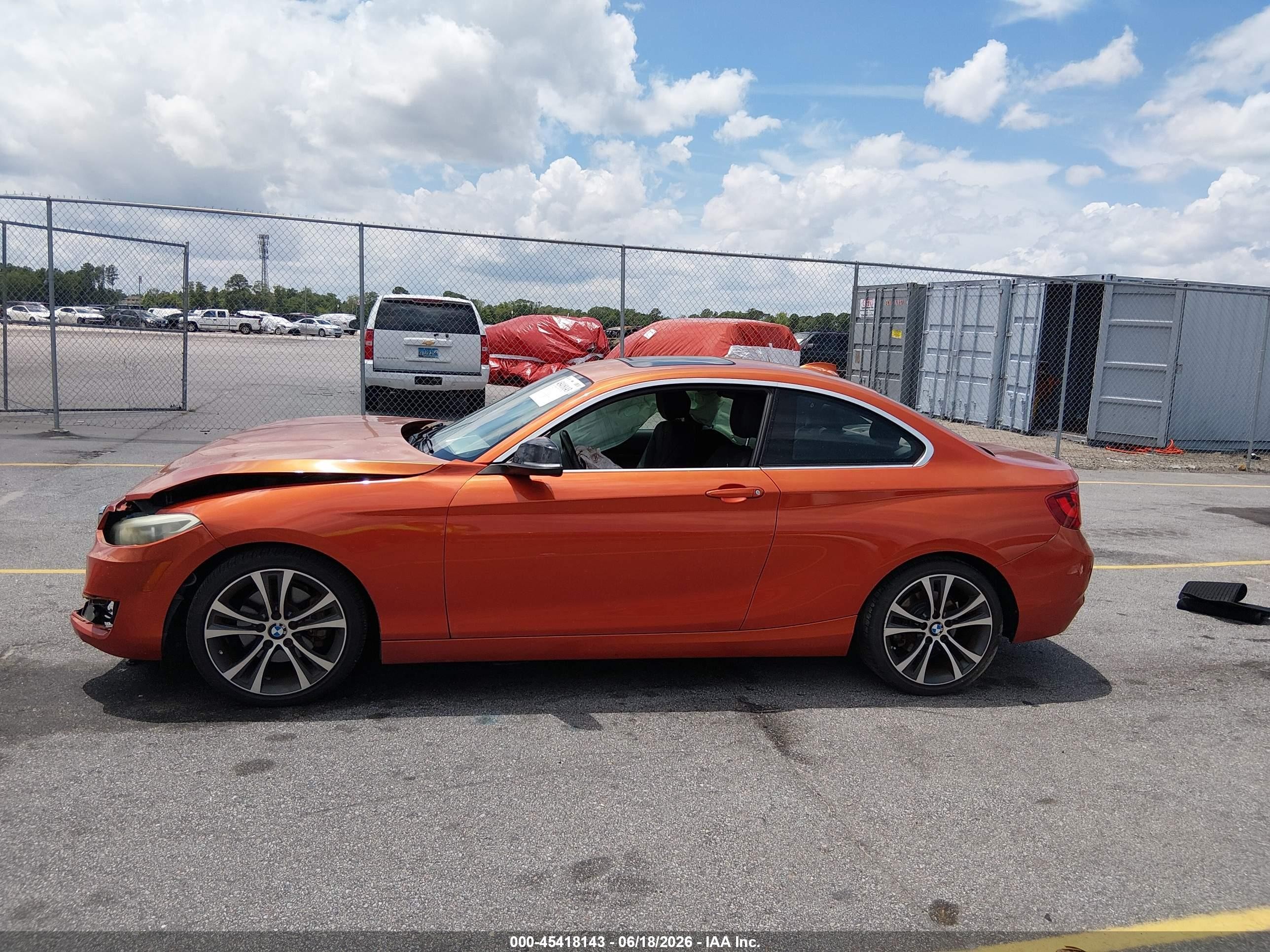 2014 Bmw 228i   Orange vin: WBA1F5C57EV255257