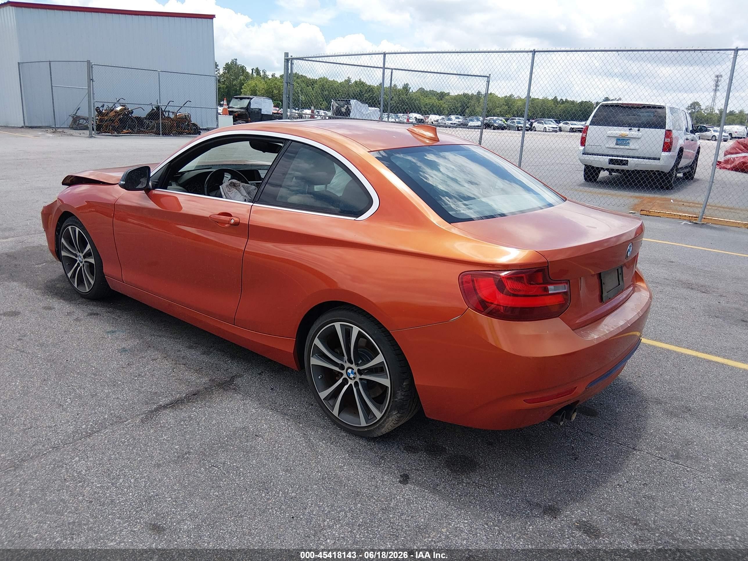 2014 Bmw 228i   Orange vin: WBA1F5C57EV255257