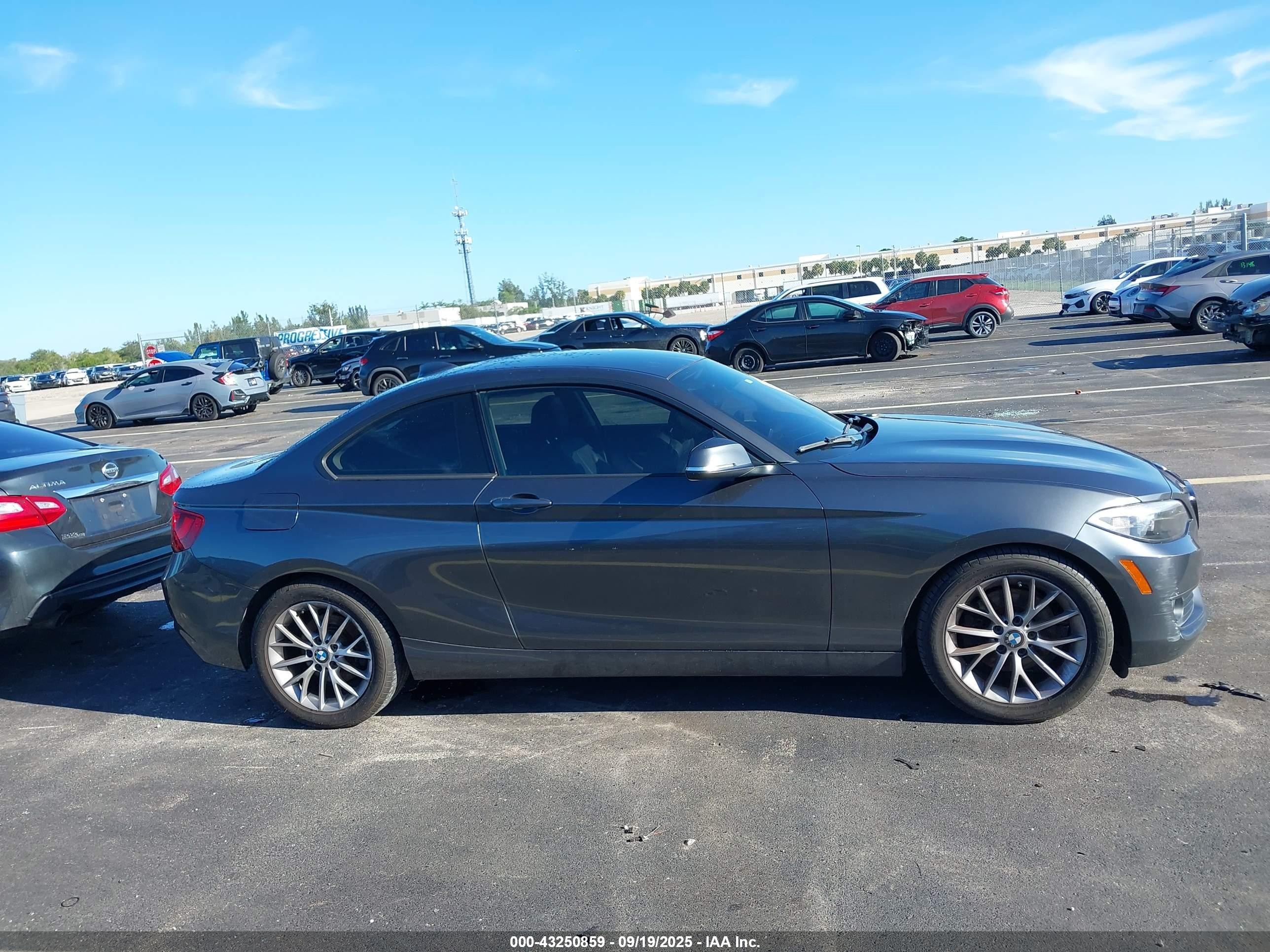 2014 Bmw 228i   Gray vin: WBA1F5C57EV255839