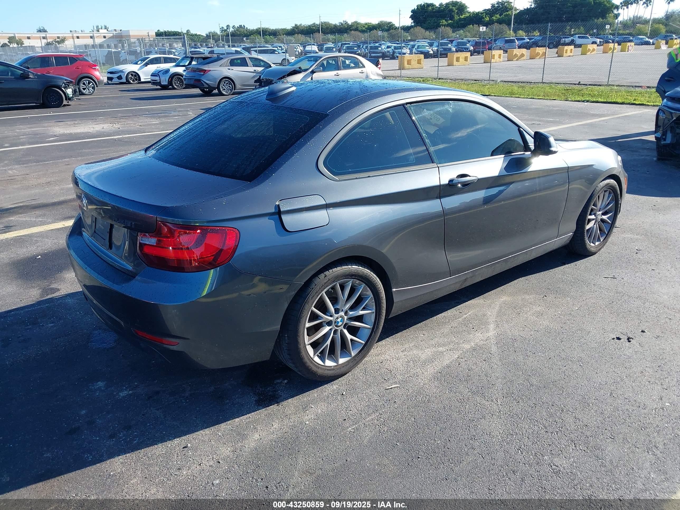 2014 Bmw 228i   Gray vin: WBA1F5C57EV255839