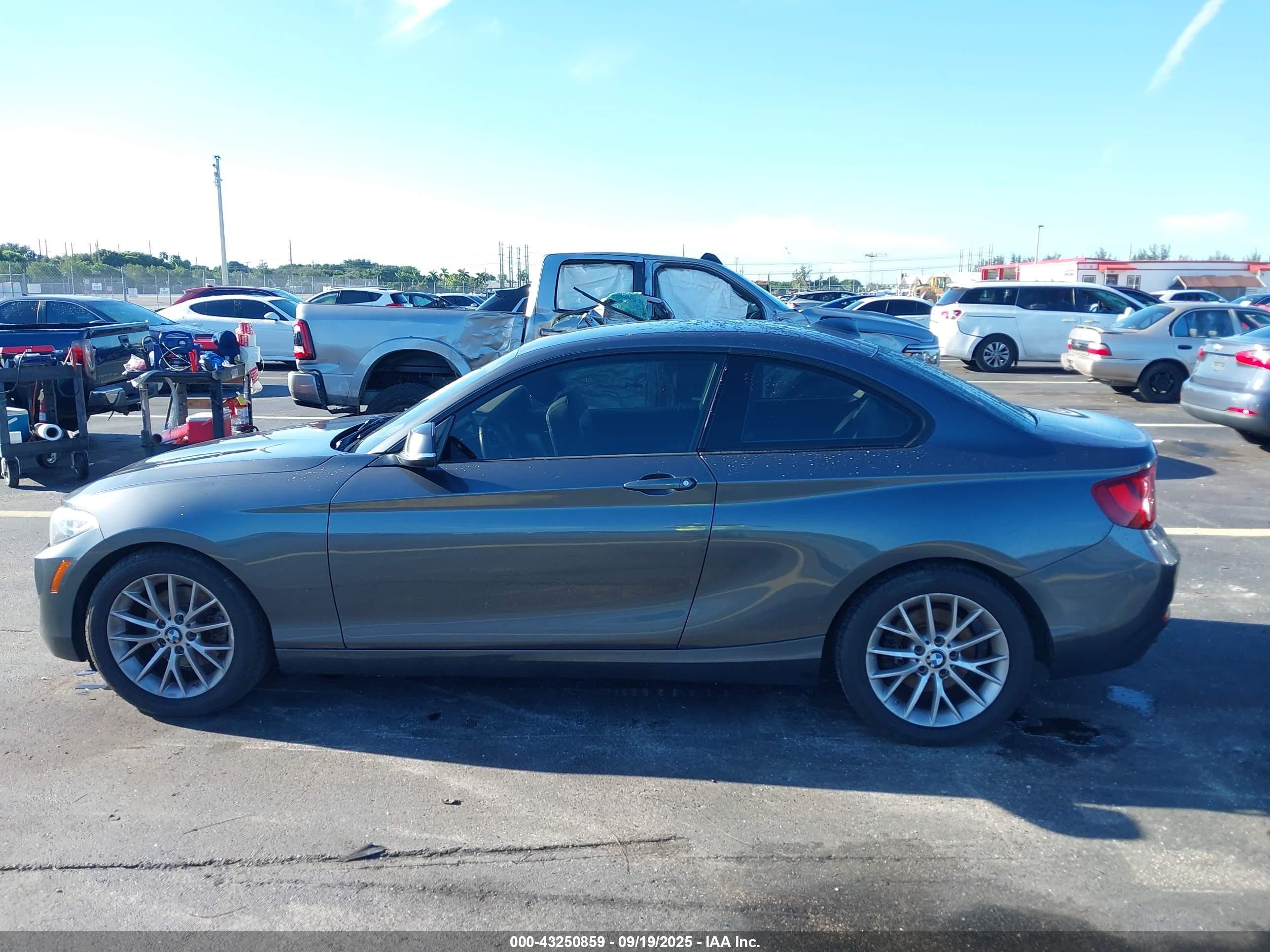 2014 Bmw 228i   Gray vin: WBA1F5C57EV255839