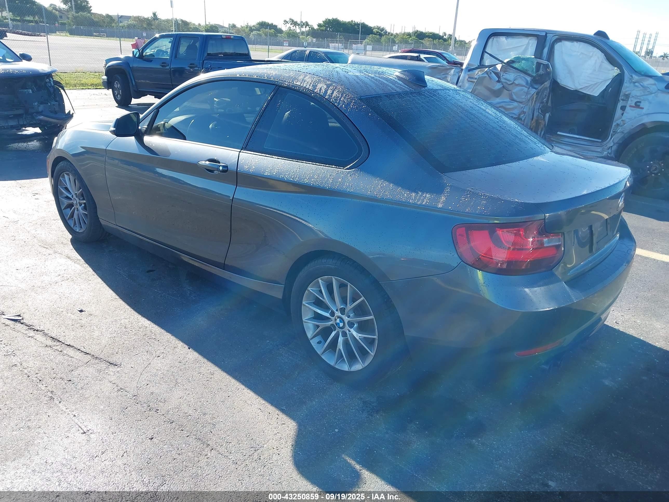 2014 Bmw 228i   Gray vin: WBA1F5C57EV255839