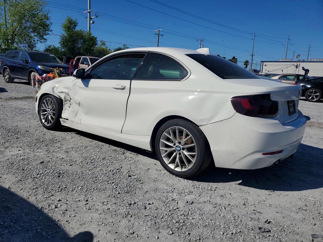2014 Bmw 228 I White vin: WBA1F5C57EVV99137