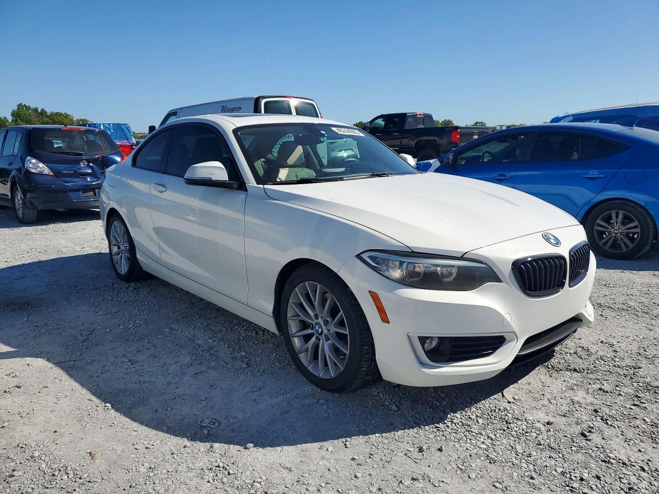 2014 Bmw 228 I White vin: WBA1F5C57EVV99137