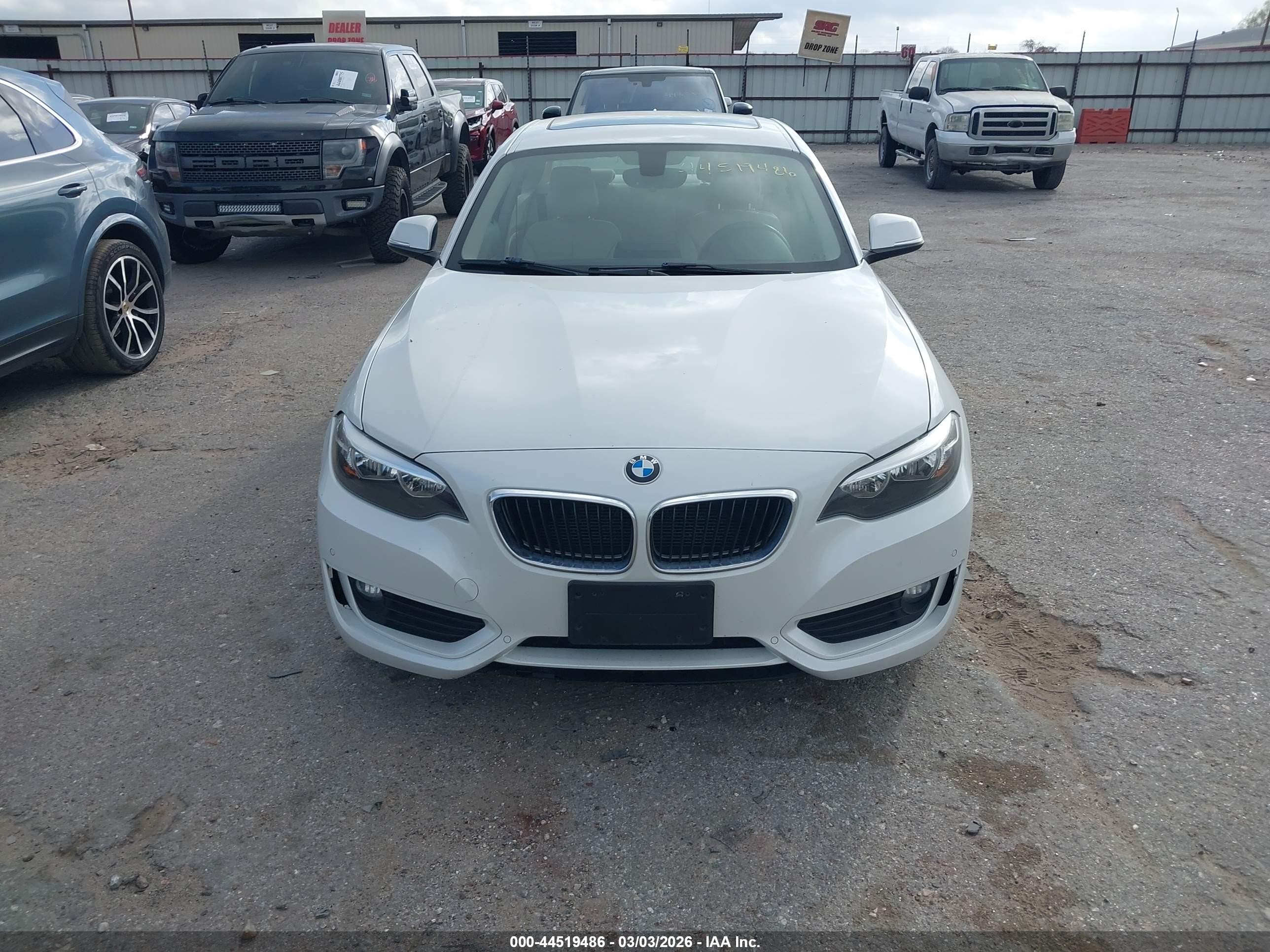 2014 Bmw 228i   White vin: WBA1F5C58EV246051