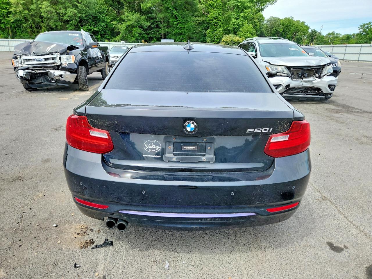 2014 Bmw 228 I Black vin: WBA1F5C58EV246082