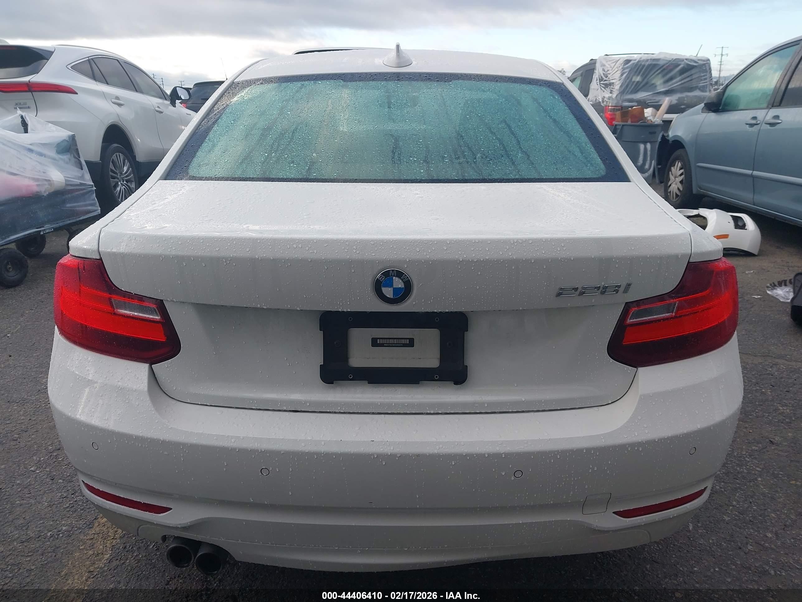 2014 Bmw 228i   White vin: WBA1F5C58EV255574