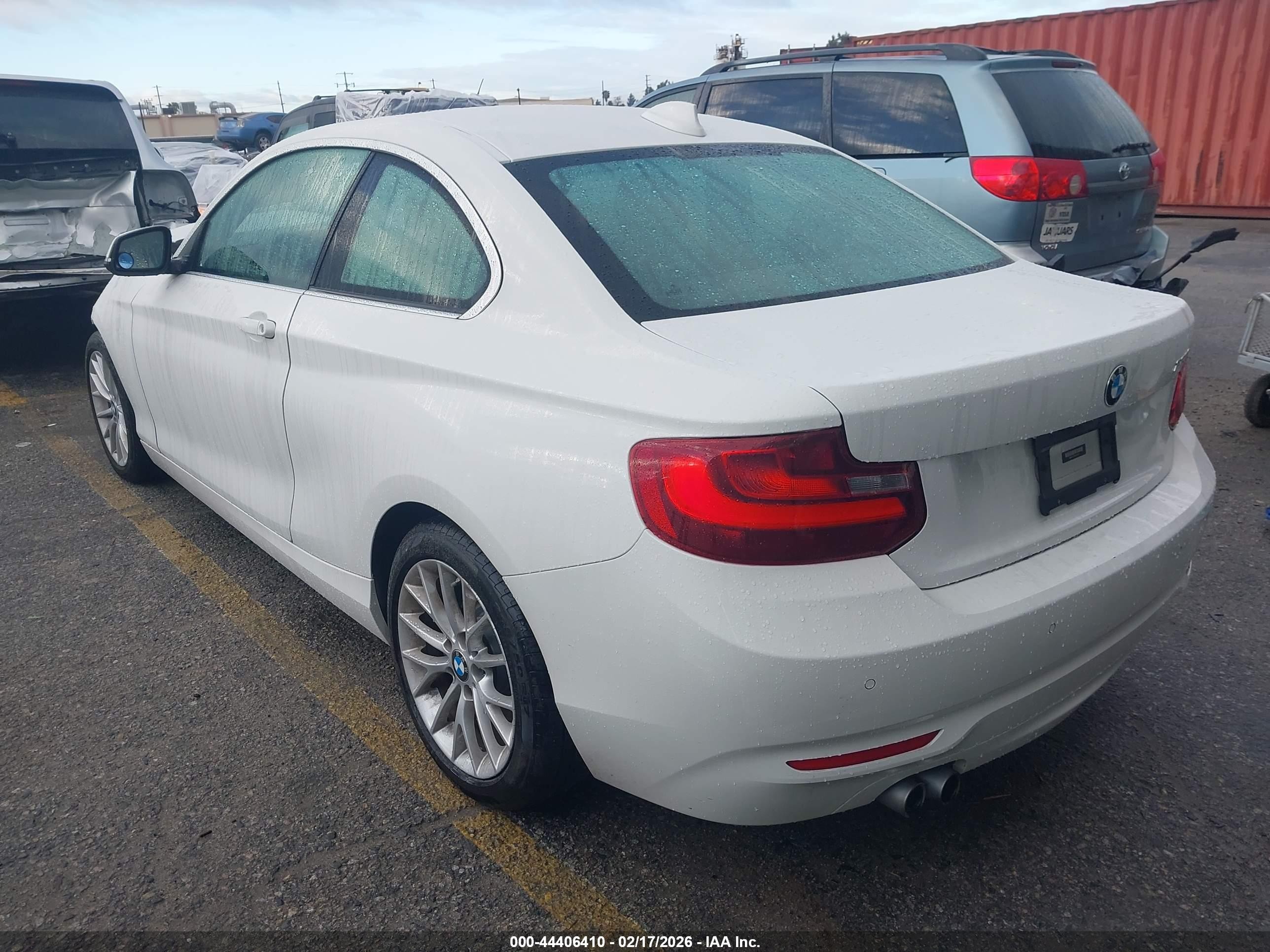 2014 Bmw 228i   White vin: WBA1F5C58EV255574