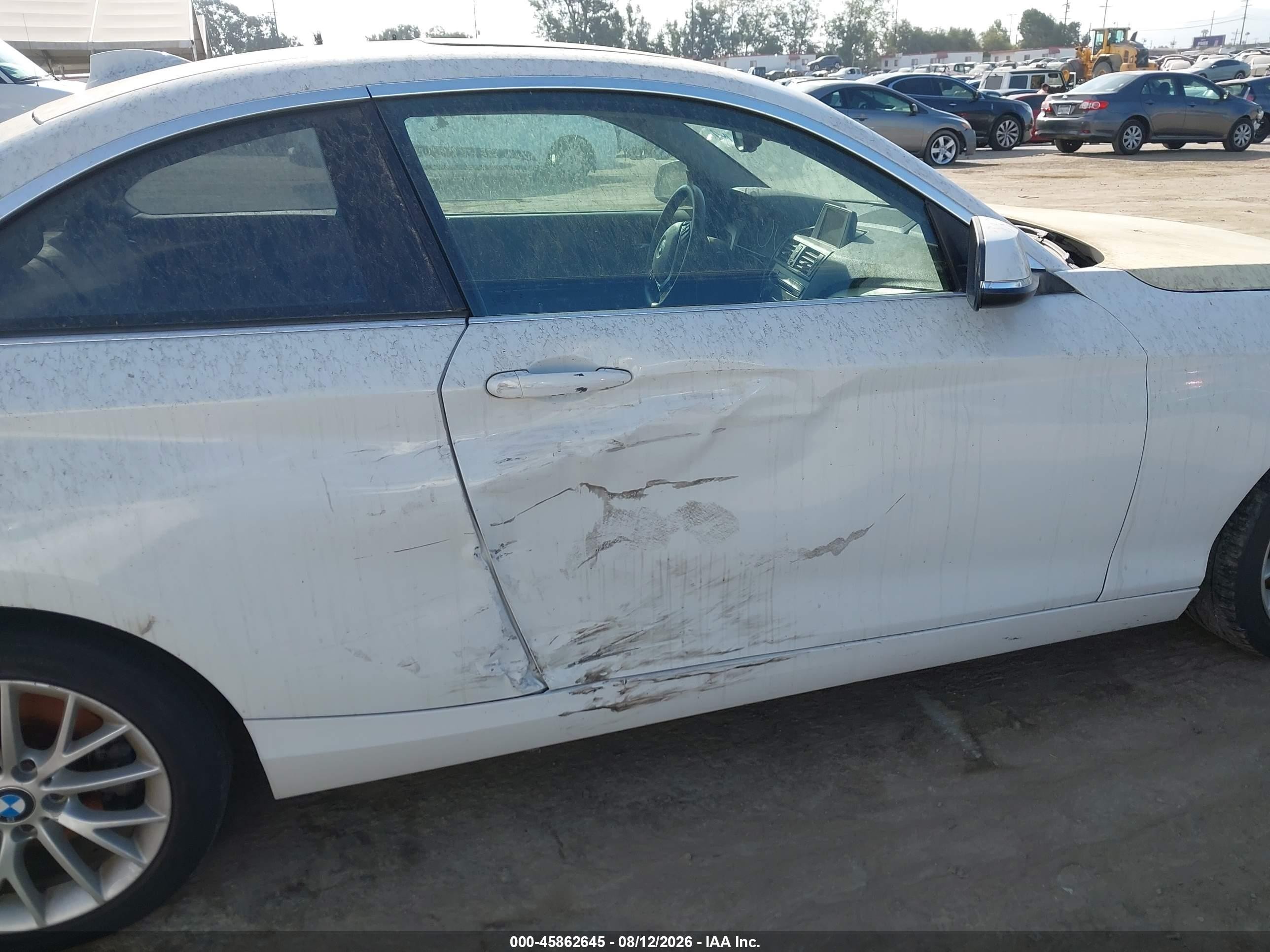 2014 Bmw 228i   White vin: WBA1F5C58EV255901