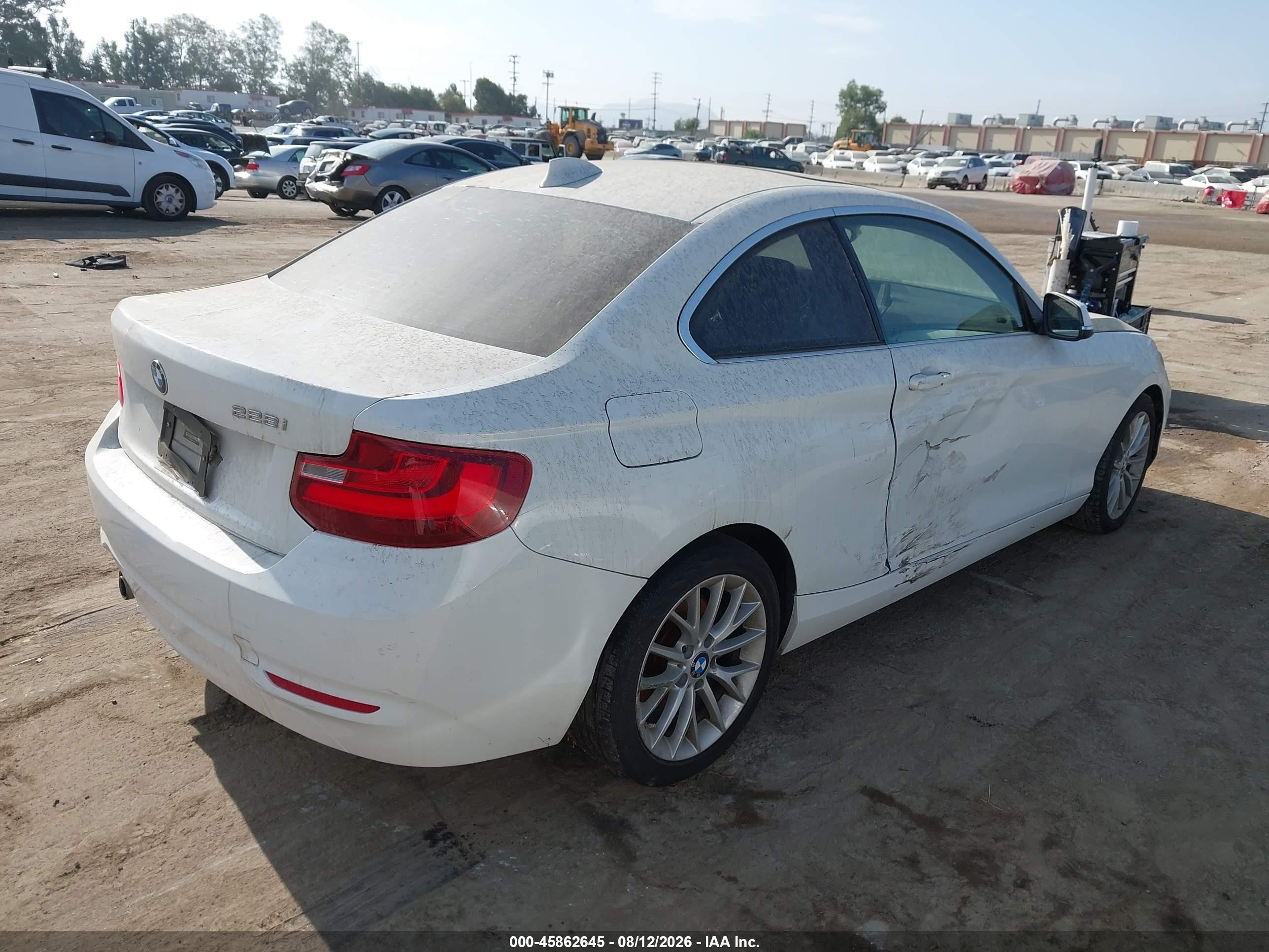 2014 Bmw 228i   White vin: WBA1F5C58EV255901