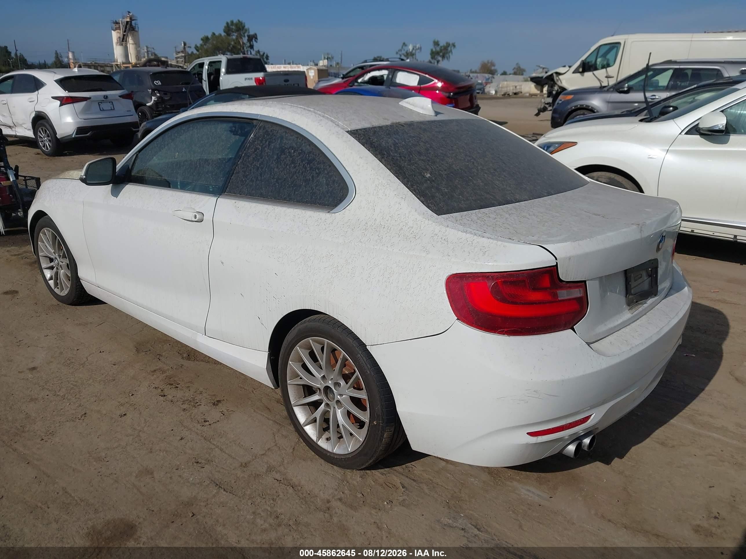 2014 Bmw 228i   White vin: WBA1F5C58EV255901