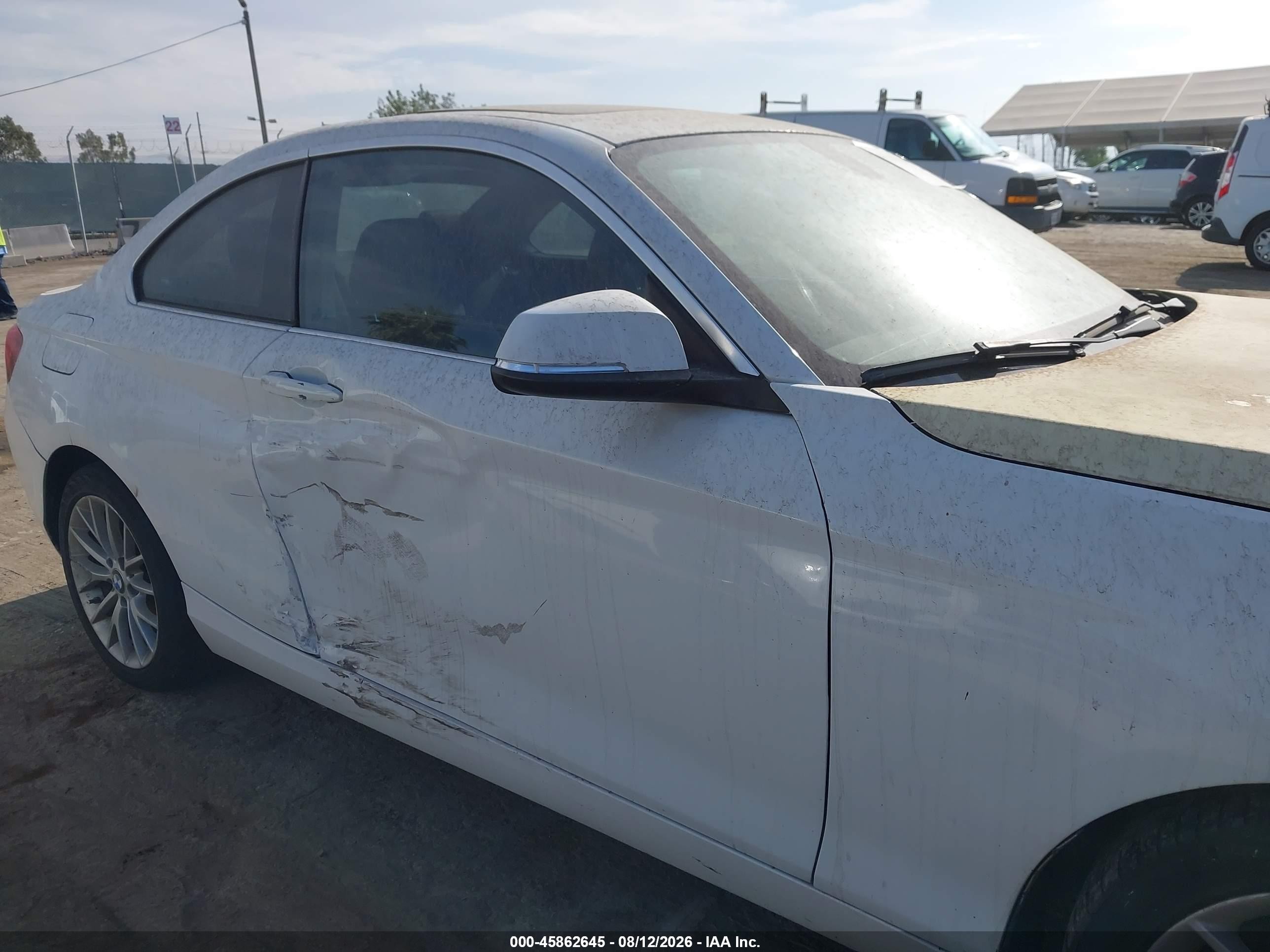 2014 Bmw 228i   White vin: WBA1F5C58EV255901