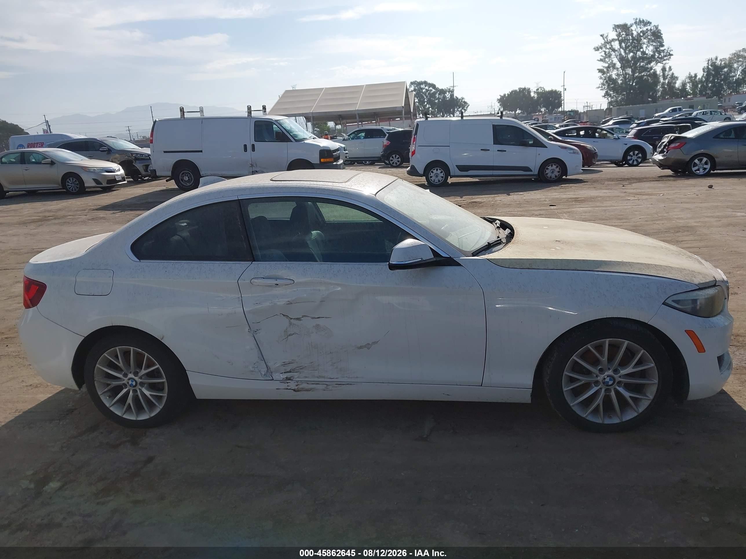 2014 Bmw 228i   White vin: WBA1F5C58EV255901
