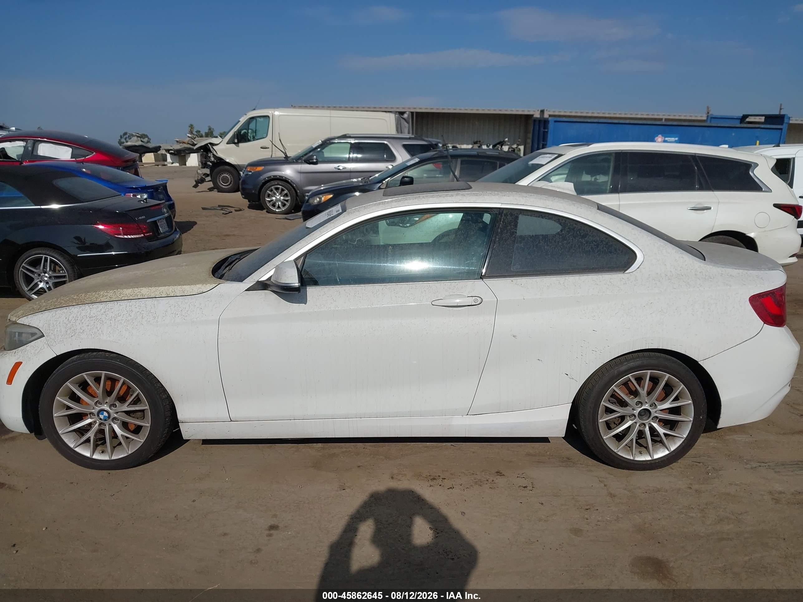 2014 Bmw 228i   White vin: WBA1F5C58EV255901
