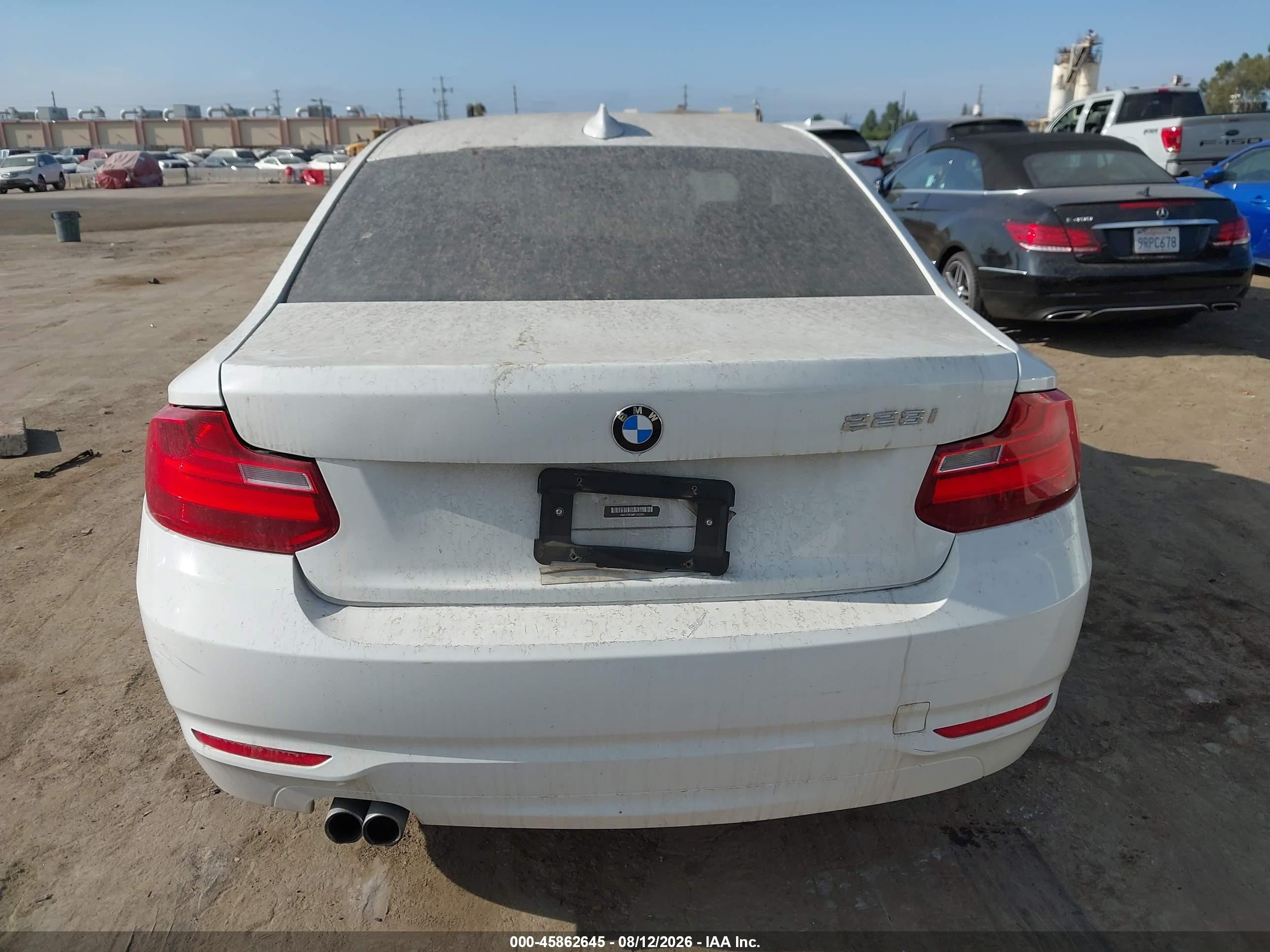 2014 Bmw 228i   White vin: WBA1F5C58EV255901