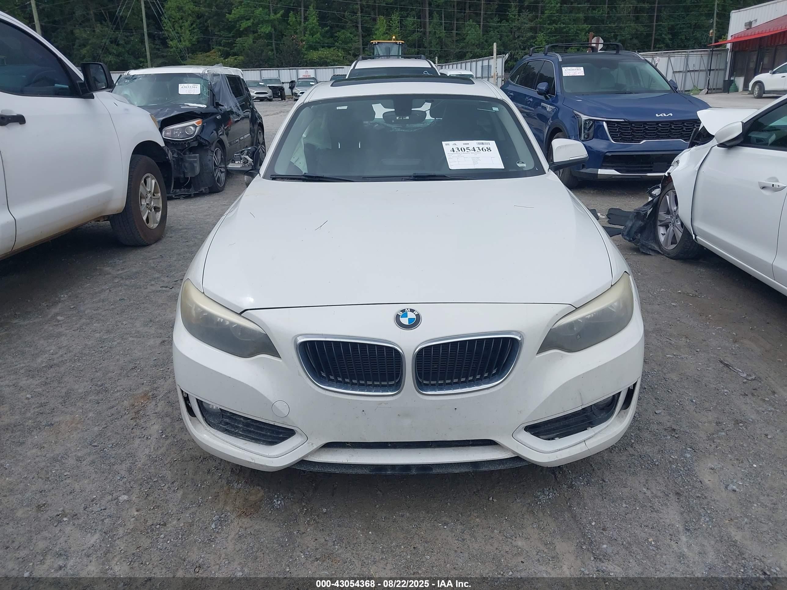 2014 Bmw 228i   White vin: WBA1F5C58EVV99020
