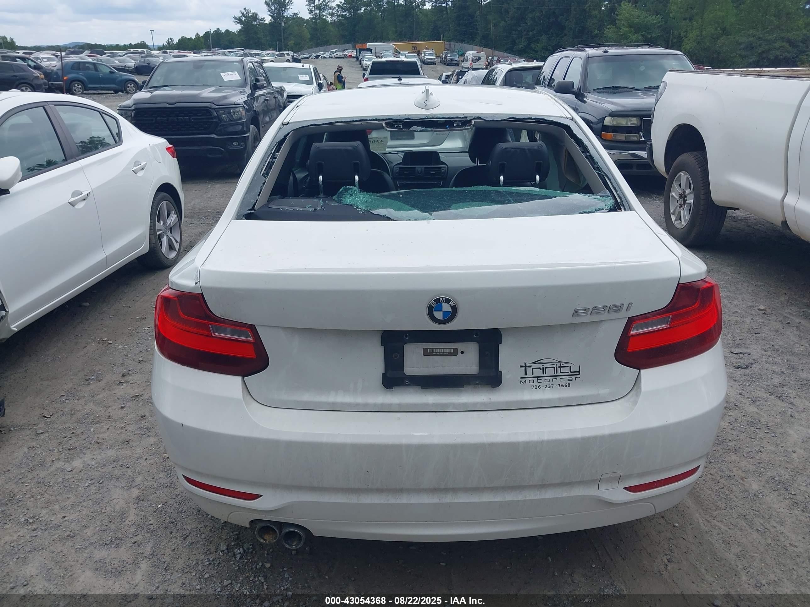 2014 Bmw 228i   White vin: WBA1F5C58EVV99020