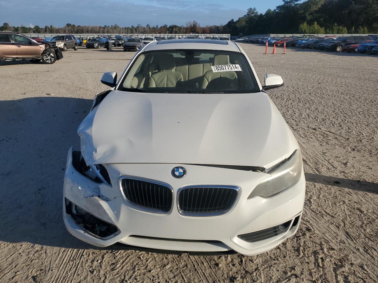 2014 Bmw 228 I White vin: WBA1F5C58EVV99129