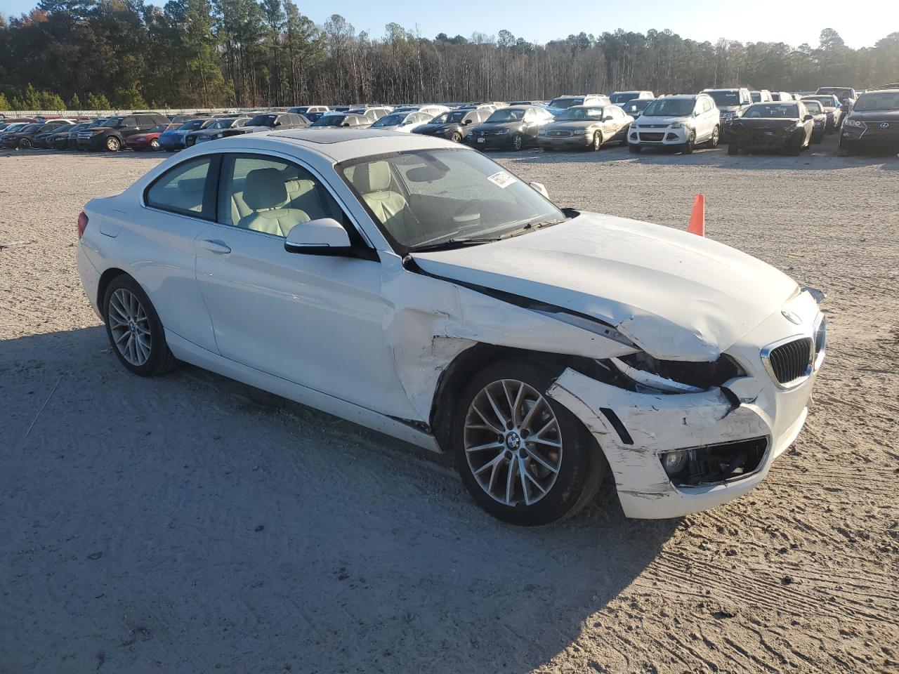 2014 Bmw 228 I White vin: WBA1F5C58EVV99129