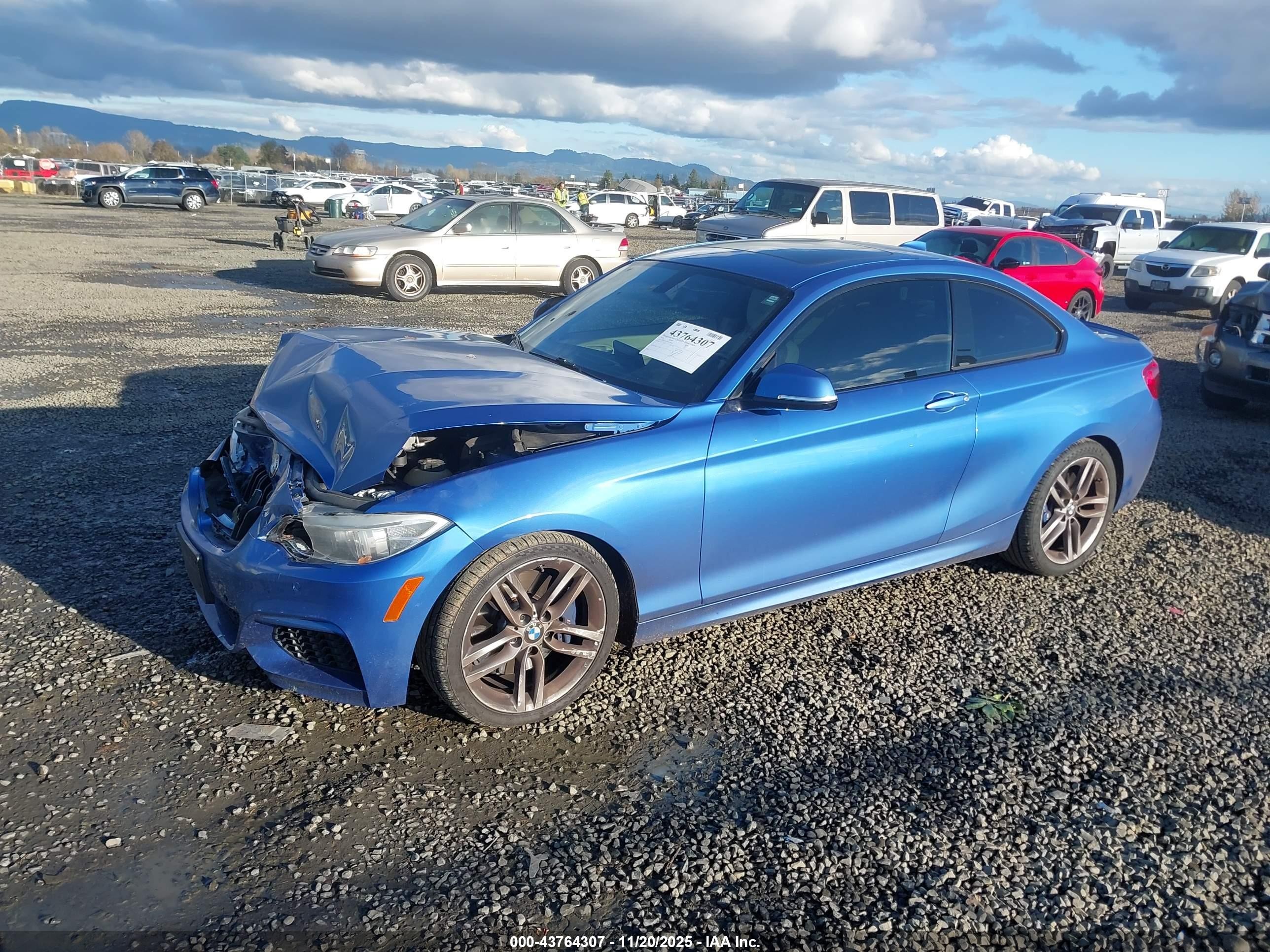 2014 Bmw 228i   Blue vin: WBA1F5C58EVV99745