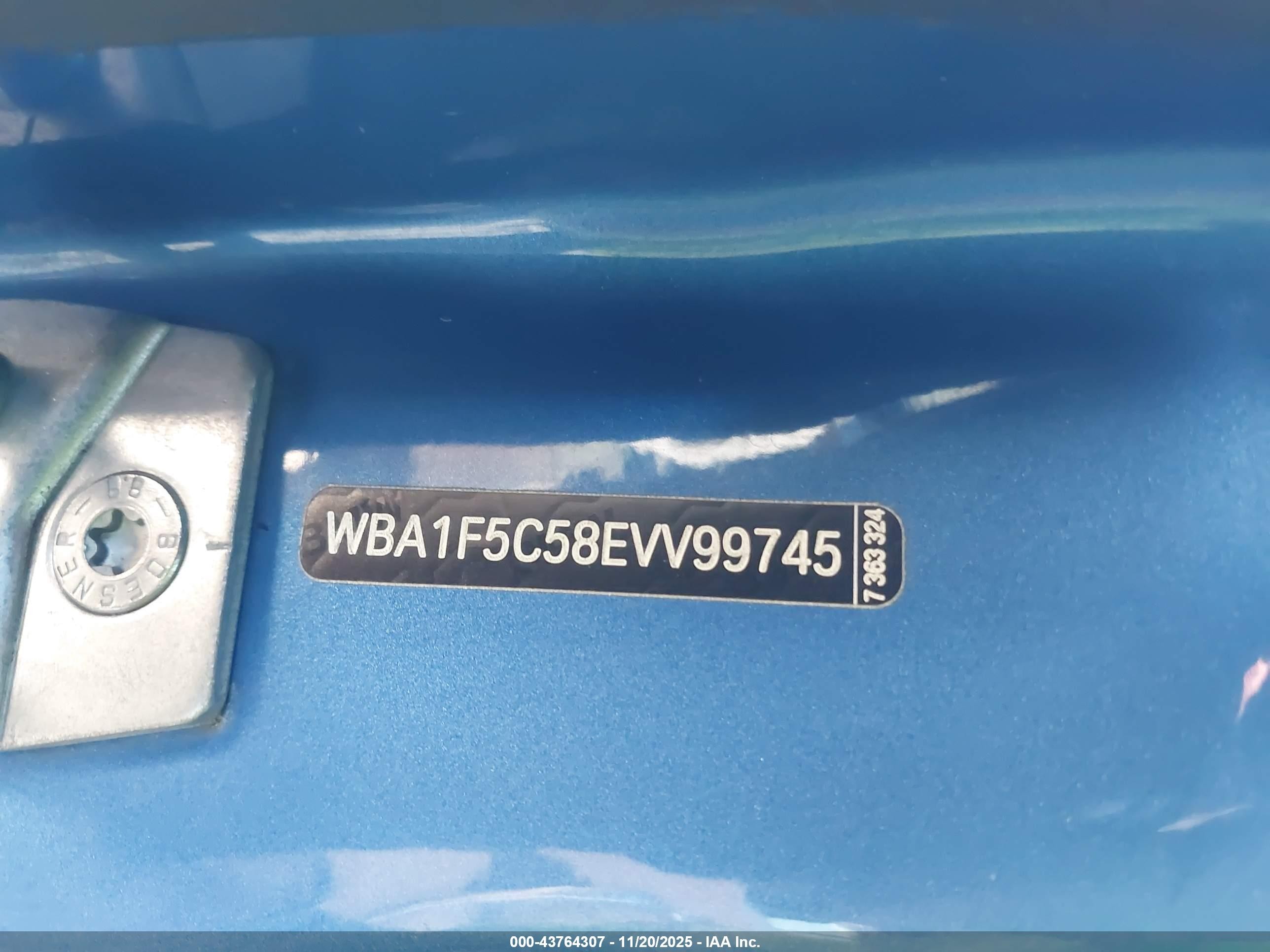 2014 Bmw 228i   Blue vin: WBA1F5C58EVV99745